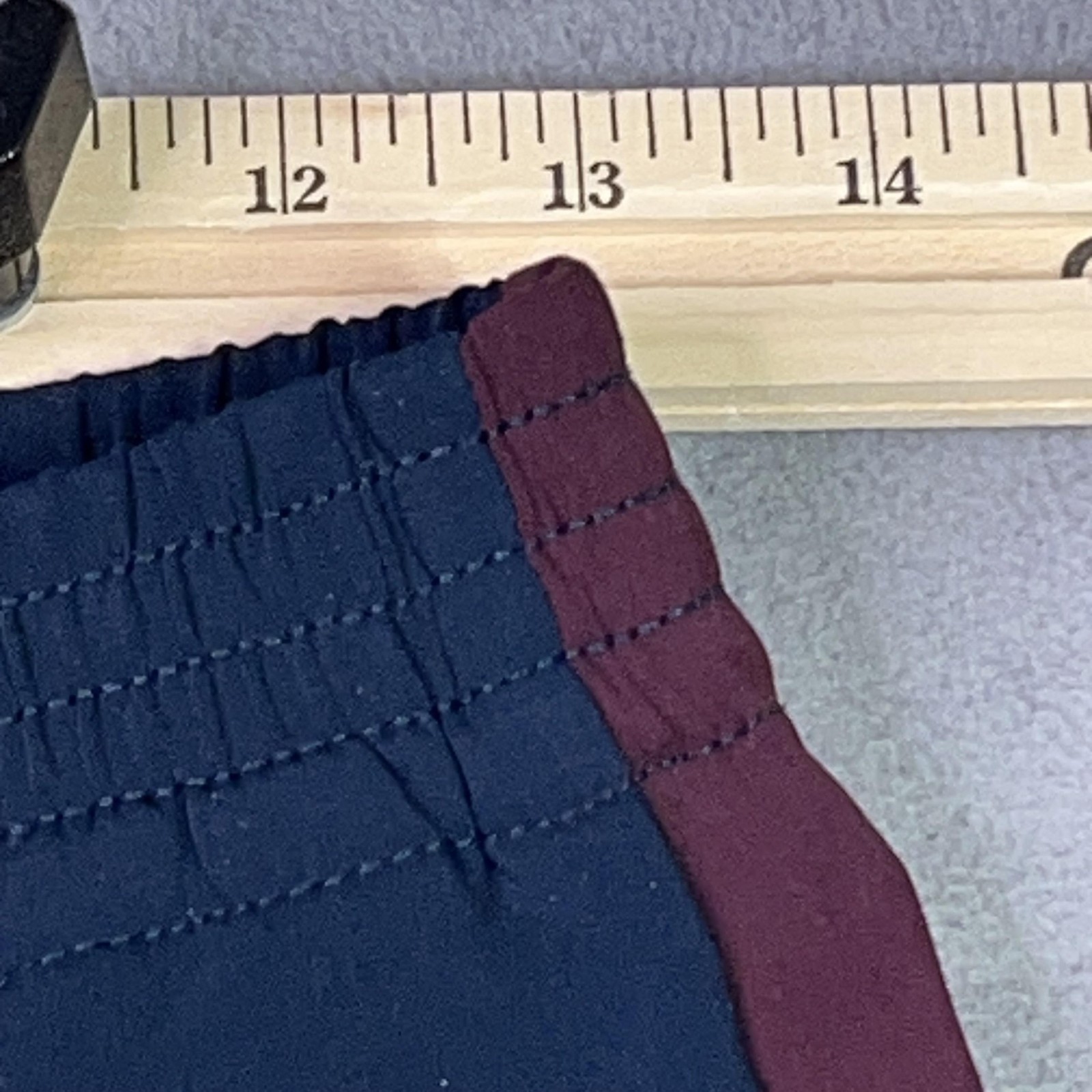 Madewell Pull On Bootcut Track Pants Womens XS Navy Side Stripe Zip Hem FLAW NEW