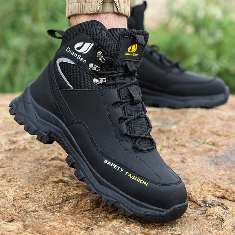 Mens Waterproof Work Boots steel toe sneakers Safety Shoes Indestructible shoes