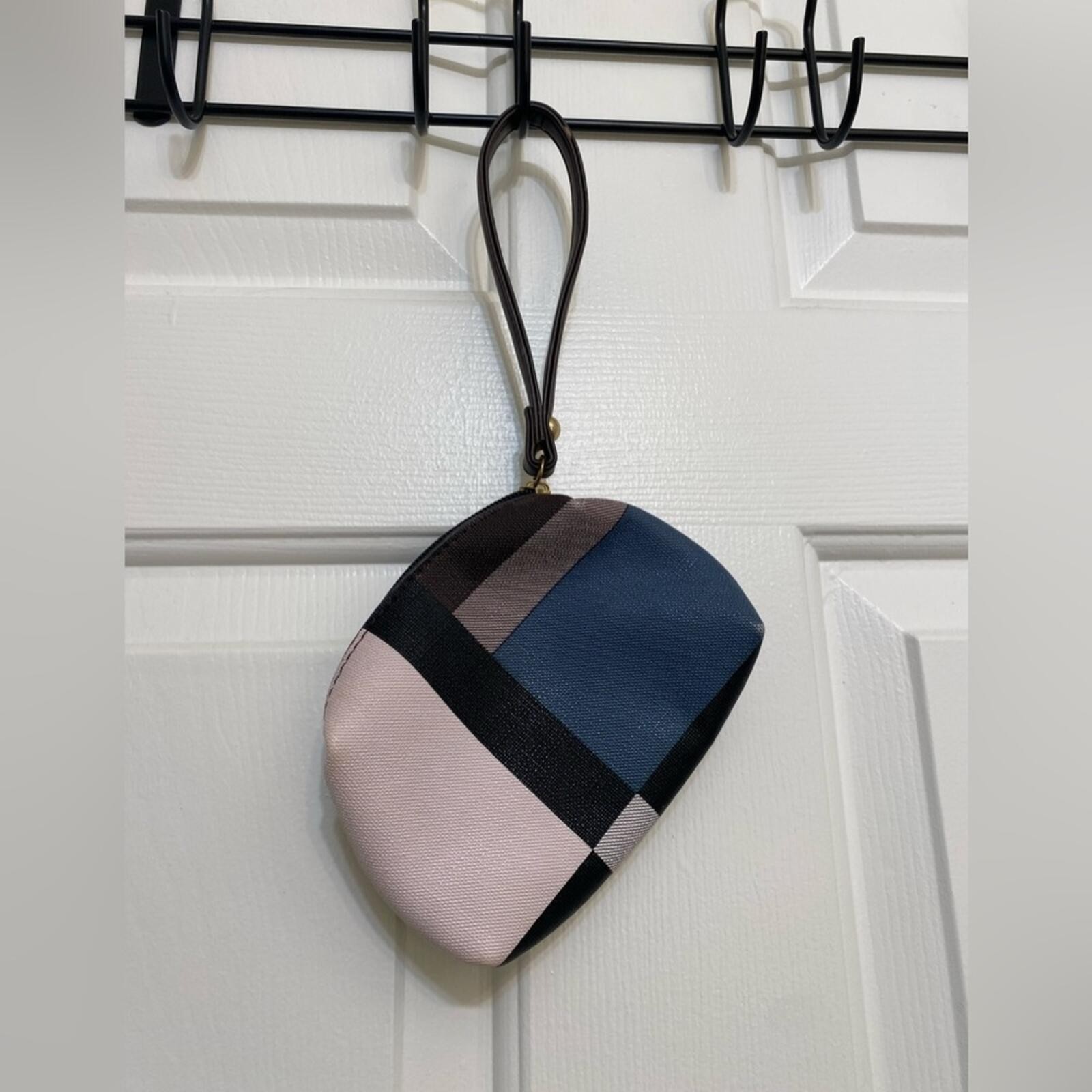 Multi-Color Geometric Cosmetic Bag