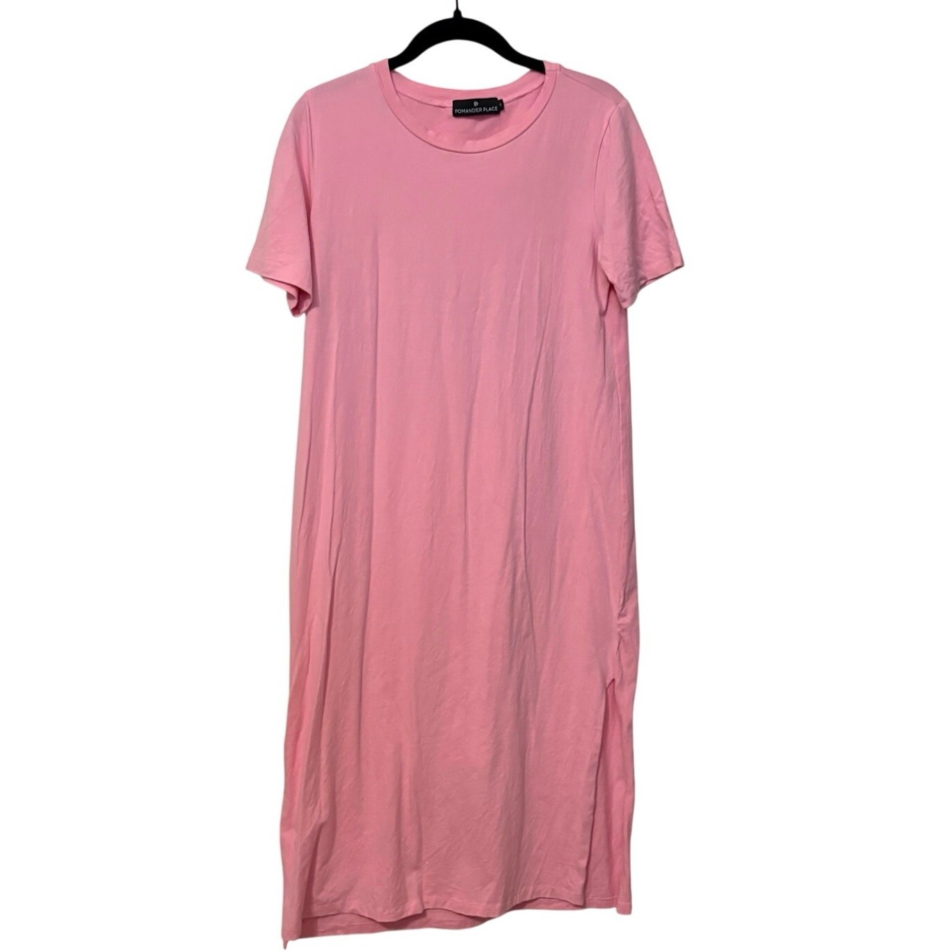 Tuckernuck Pomander Place Pink Short Sleeve Maggie T Shirt Midi Dress Size Small