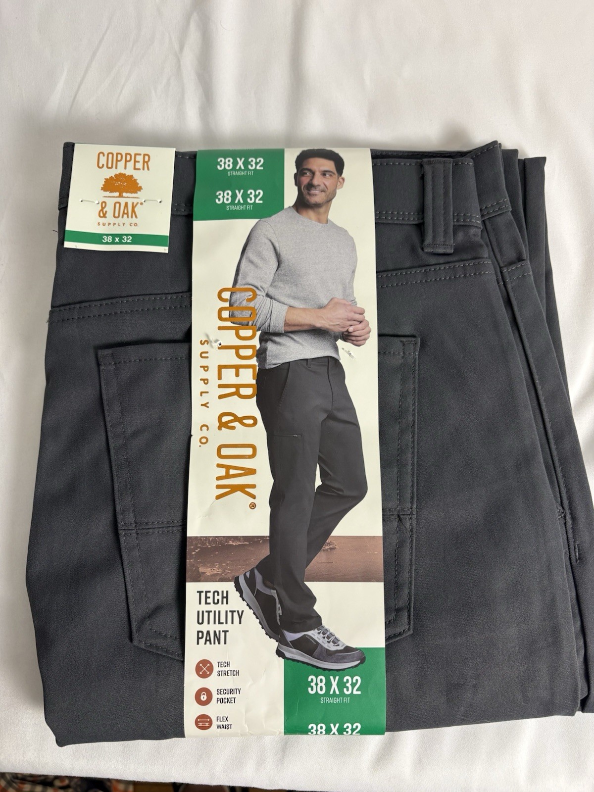 Copper And Oak Tech Utility Pant 38×32