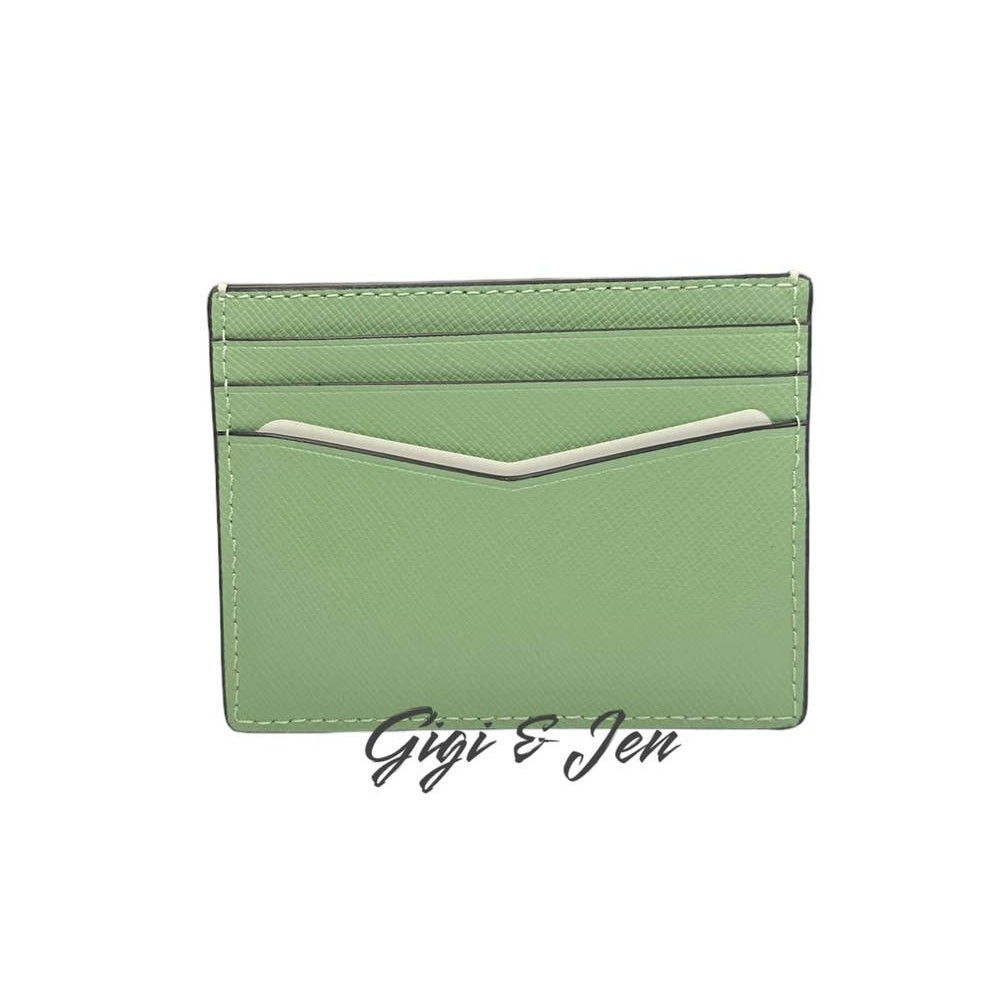 Kate Spade Staci Small Slim Card Holder Beach Glass