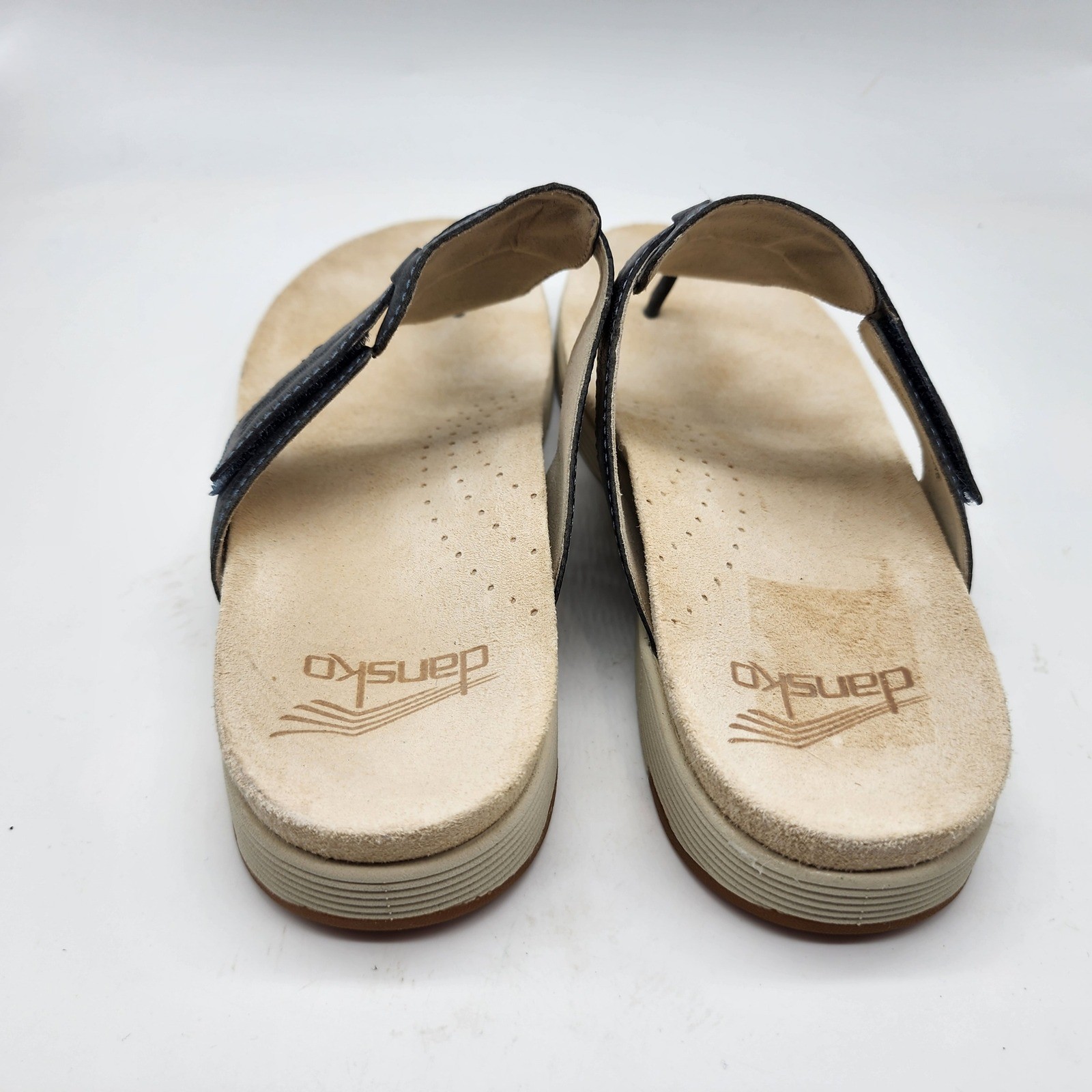 Dansko Cece Thong Sandals Womens 40 US 9.5-10 Blue Leather Comfort Orthotic