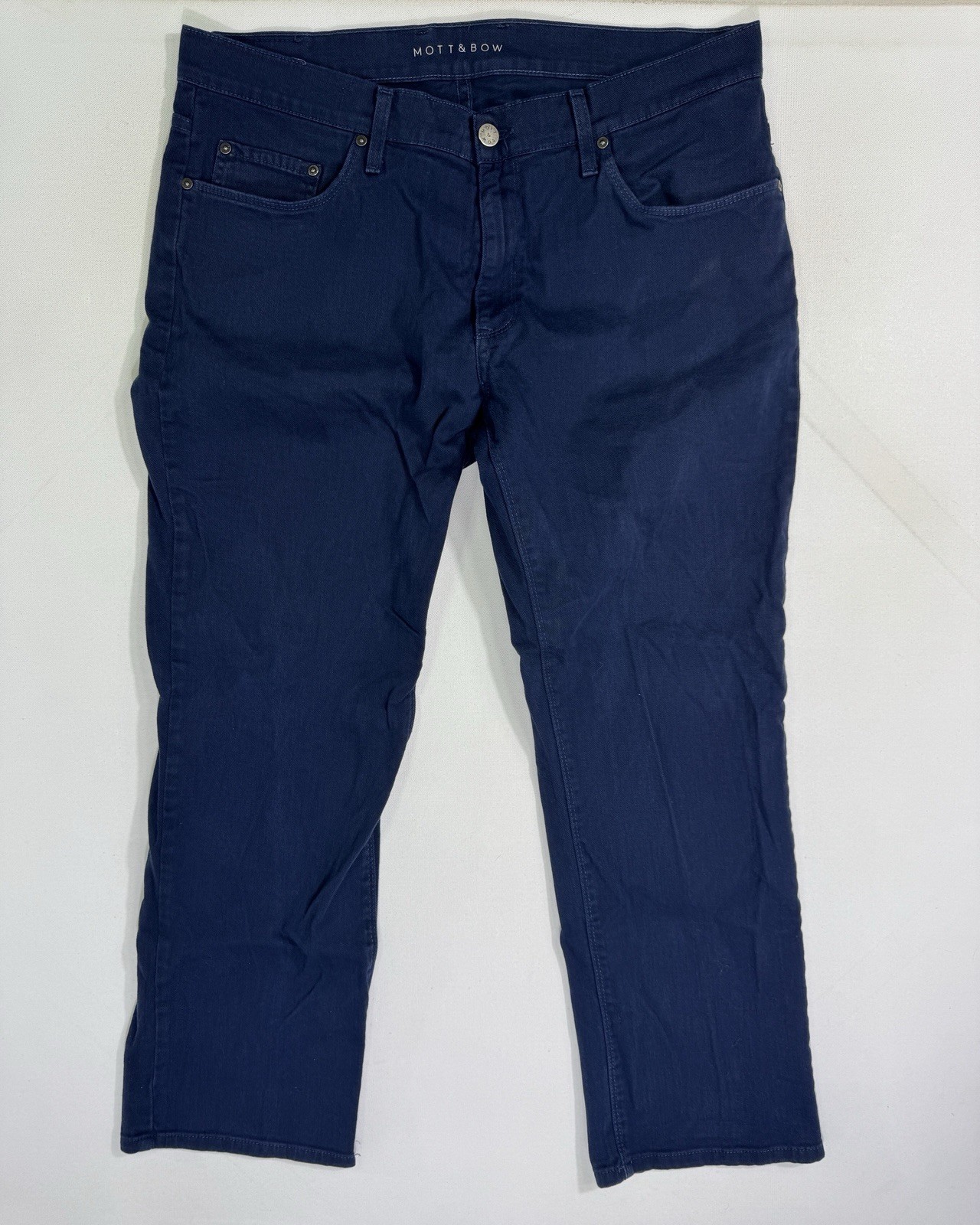 Mott and Bow Straight Straight Mercer Jeans Men’s 36×30 (36×29) Stretch Blue