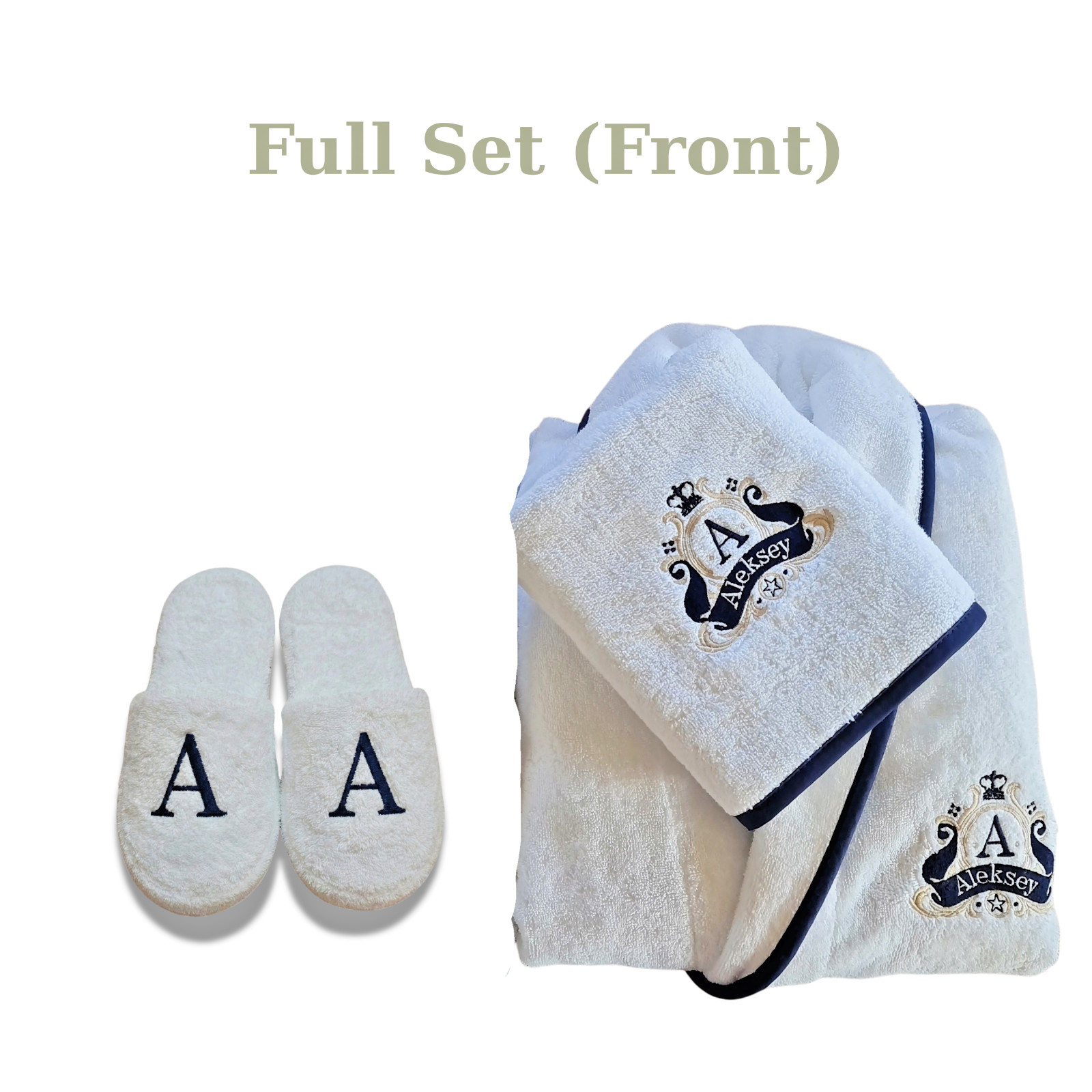Personalized Couples Bathrobe His and Hers Matching Wedding Gift Turkish Cotton