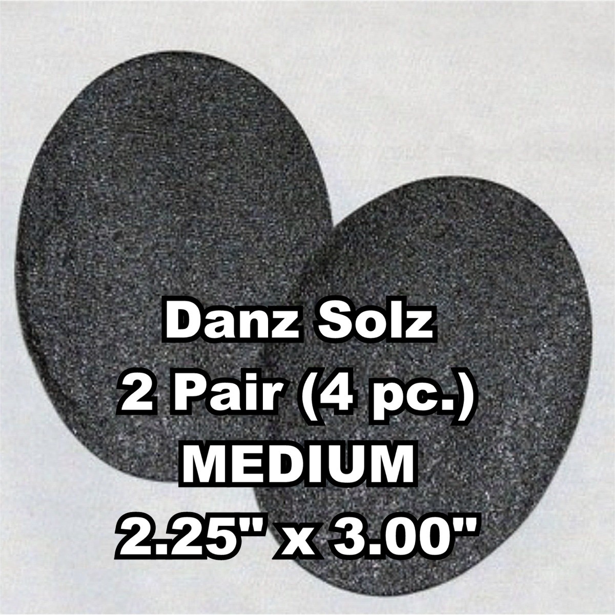 Danz Solz Stick on Dance Soles for Dancing Shoes Ballroom Swing Salsa 2 Pair