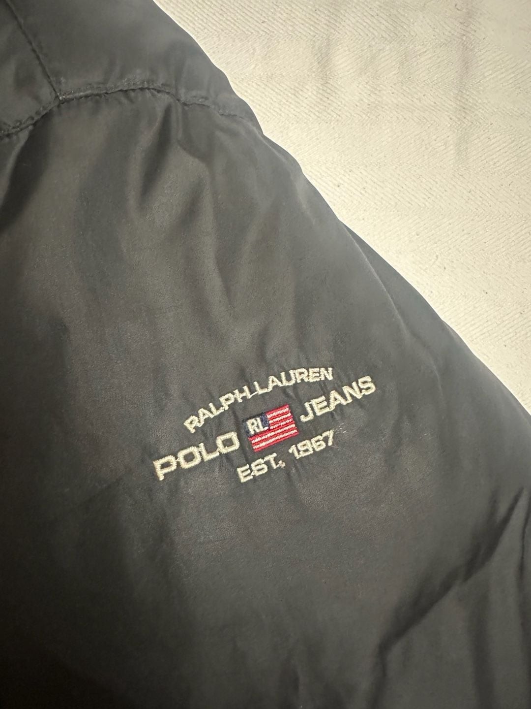 Polo Jeans Co. Ralph Lauren Black Hooded Down Puffer Jacket