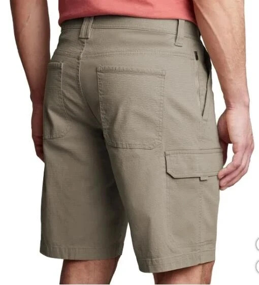 Copper and Oak Men Cargo Shorts 40 Ripstop Security Pocket Flex Waist Stretch