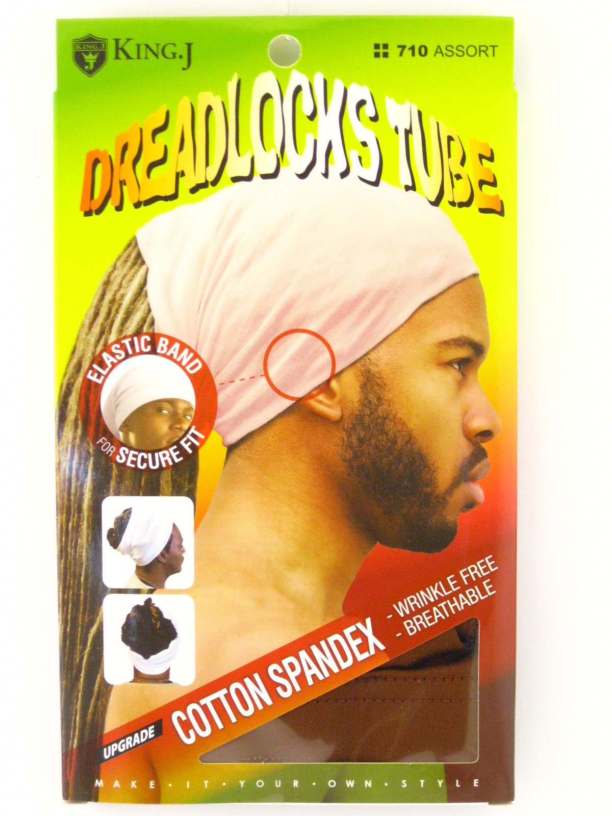 KING.J UNISEX COTTON SPANDEX DREADLOCKS TUBE (710)