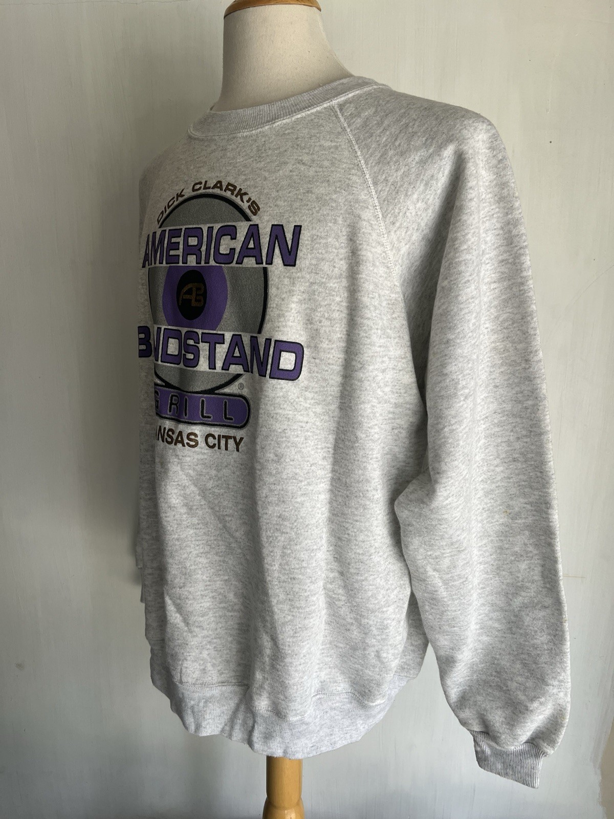 DICK CLARK’S AMERICAN BANDSTAND GRILL Kansas City MO Vintage 90s Sweatshirt XL