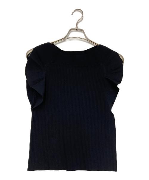 Loulou Willoughby Black Rayon Nylon Spandex Sleeveless Wrap Pullover M