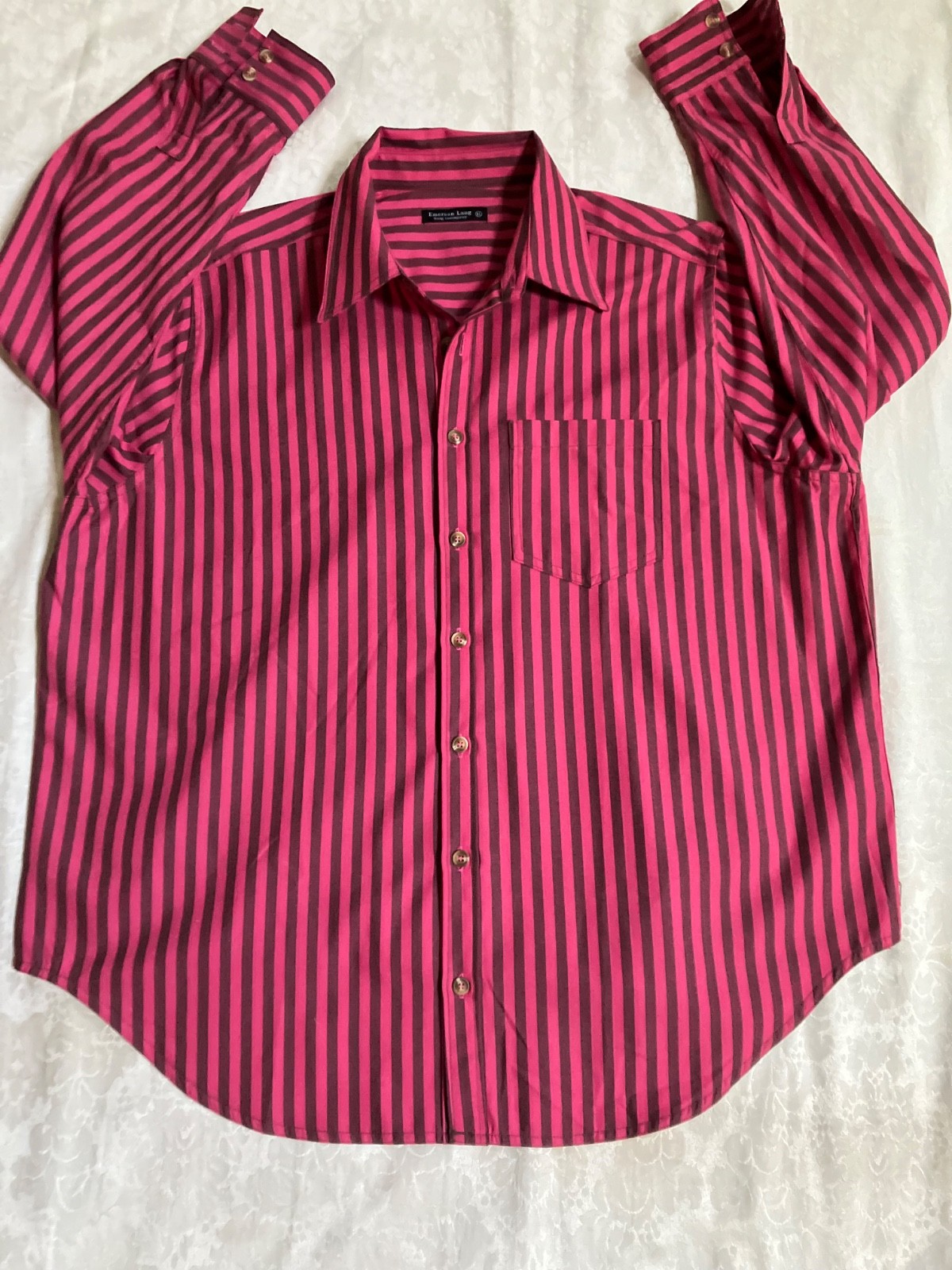Emerson Lang womens blouse XL preowned stripped long sleeve