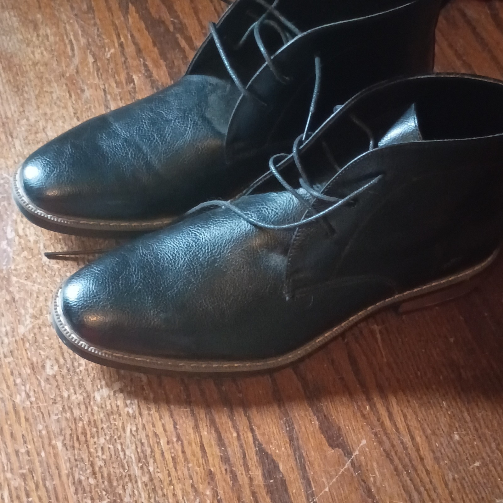 Sonoma Goods For Life Men’s Black Leather Derby Dress Shoes Lace-Up 11M