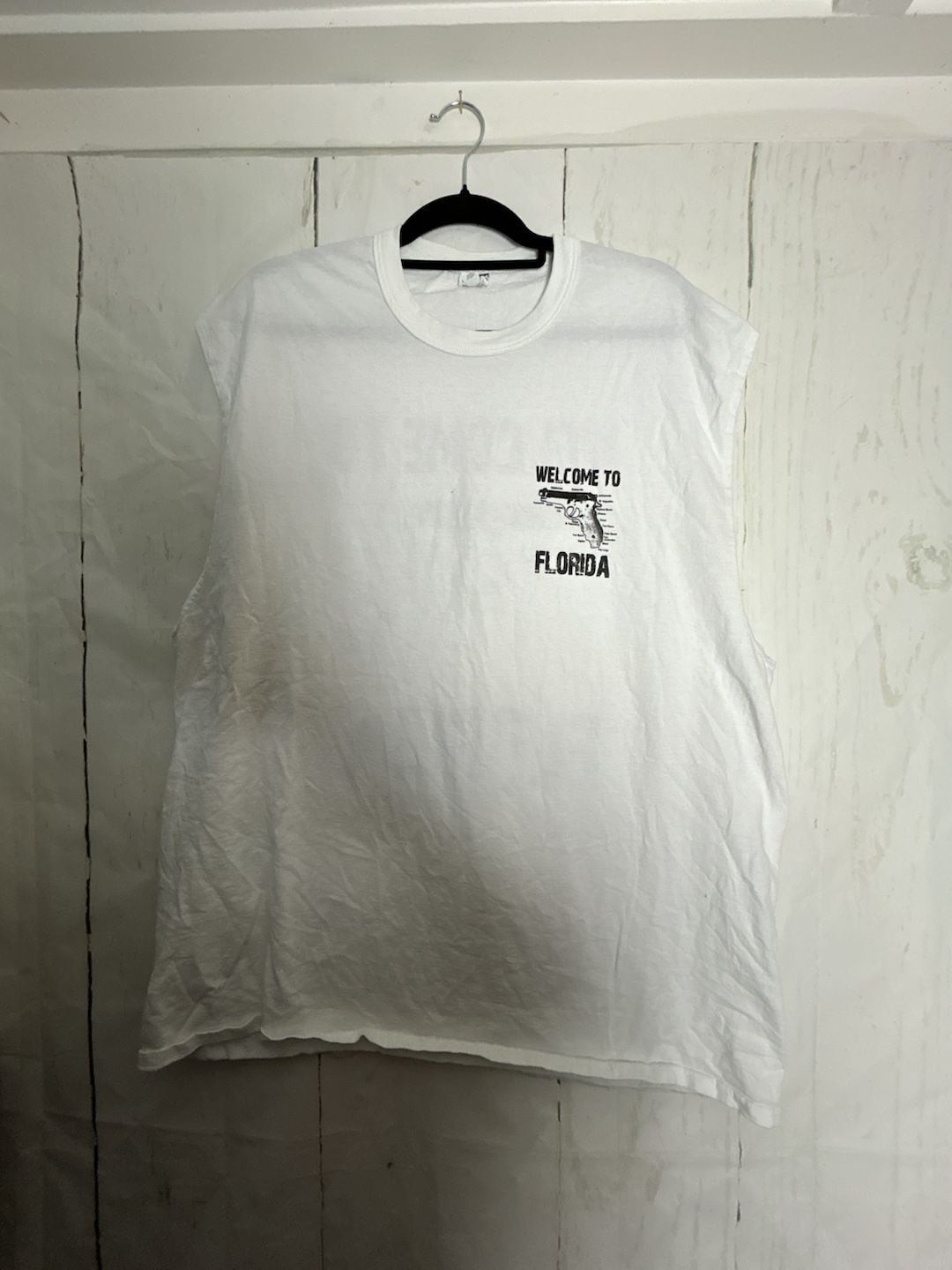 Jerzees Hi-Density Vintage Welcome To Florida Muscle Tank Top