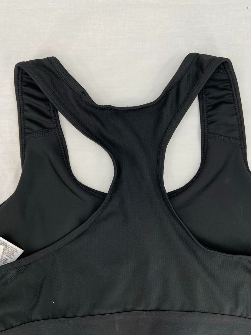 NEW Adidas Black Aeroready Alphaskin Racerback Elastic Band Sports Bra Women’s S