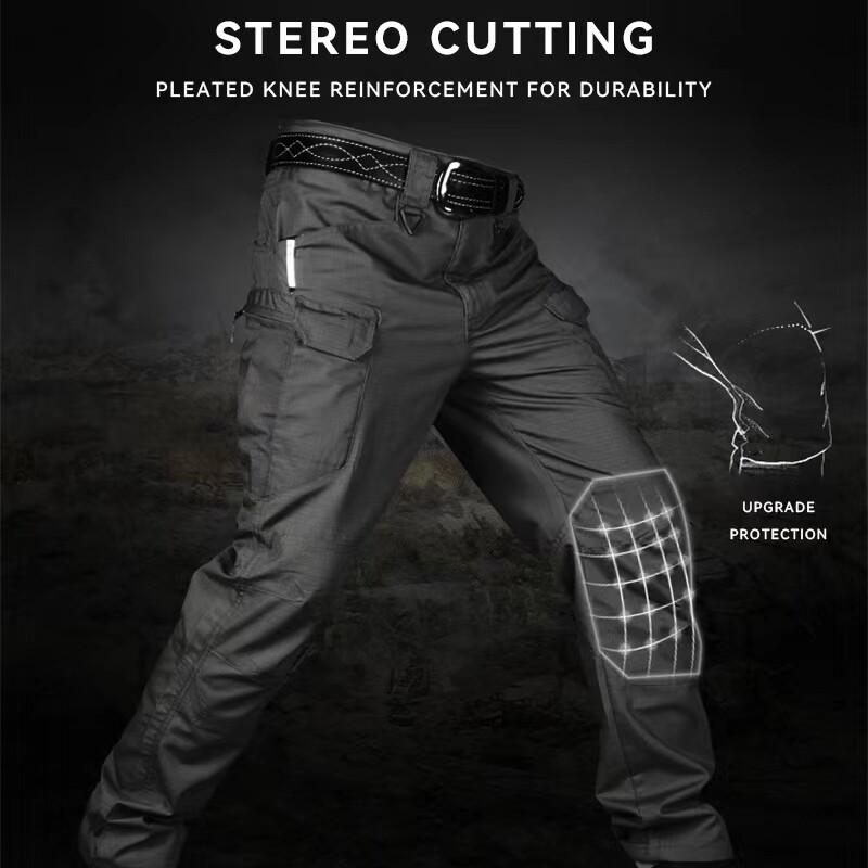 Mens Cargo Pants Tactical Waterproof Work Pants Outdoor Hiking Combat Trousers