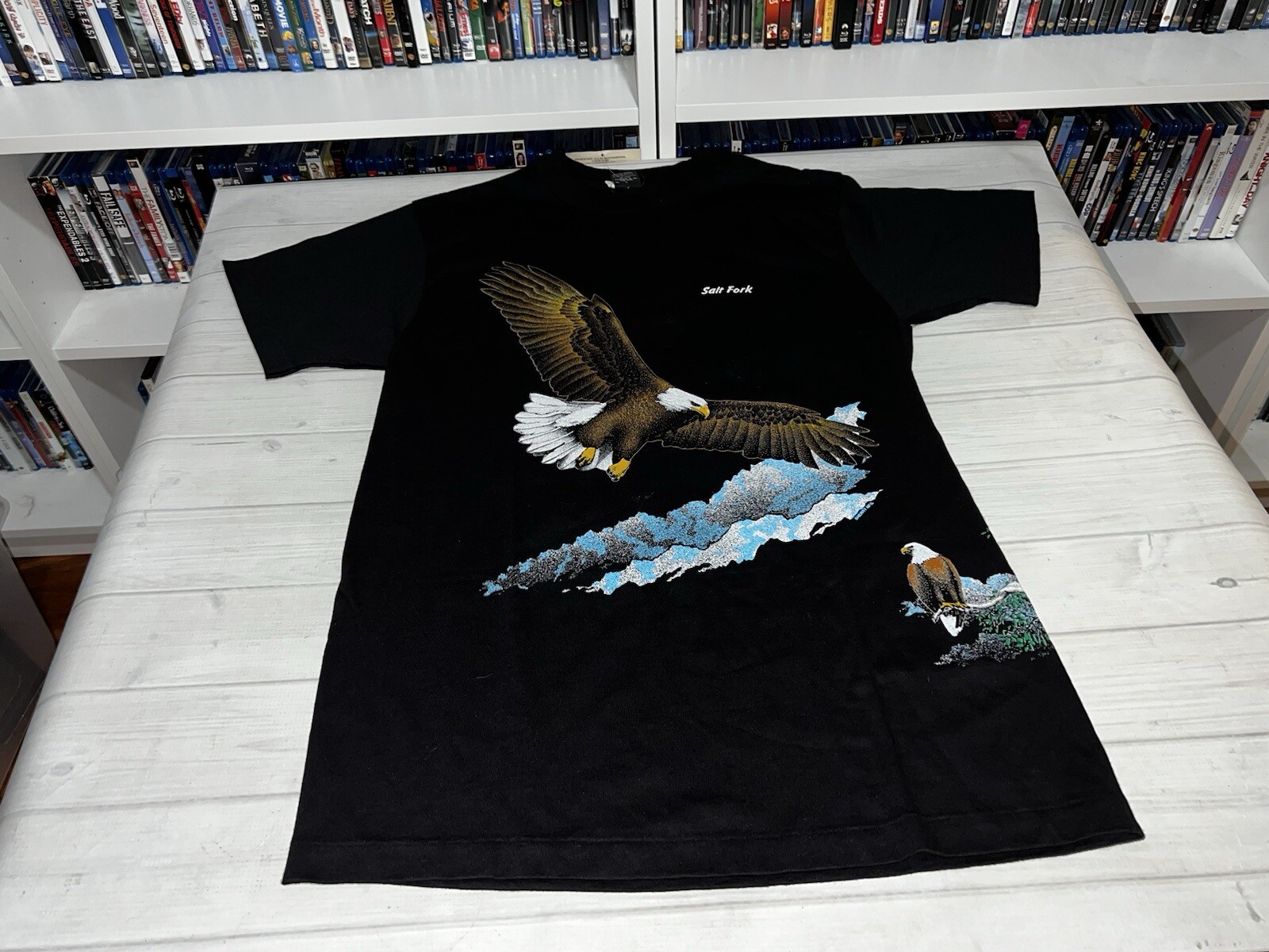 Vintage Sherry’s Best Salt Fork Bald Eagle Graphic Tee T Shirt Large L New Tag