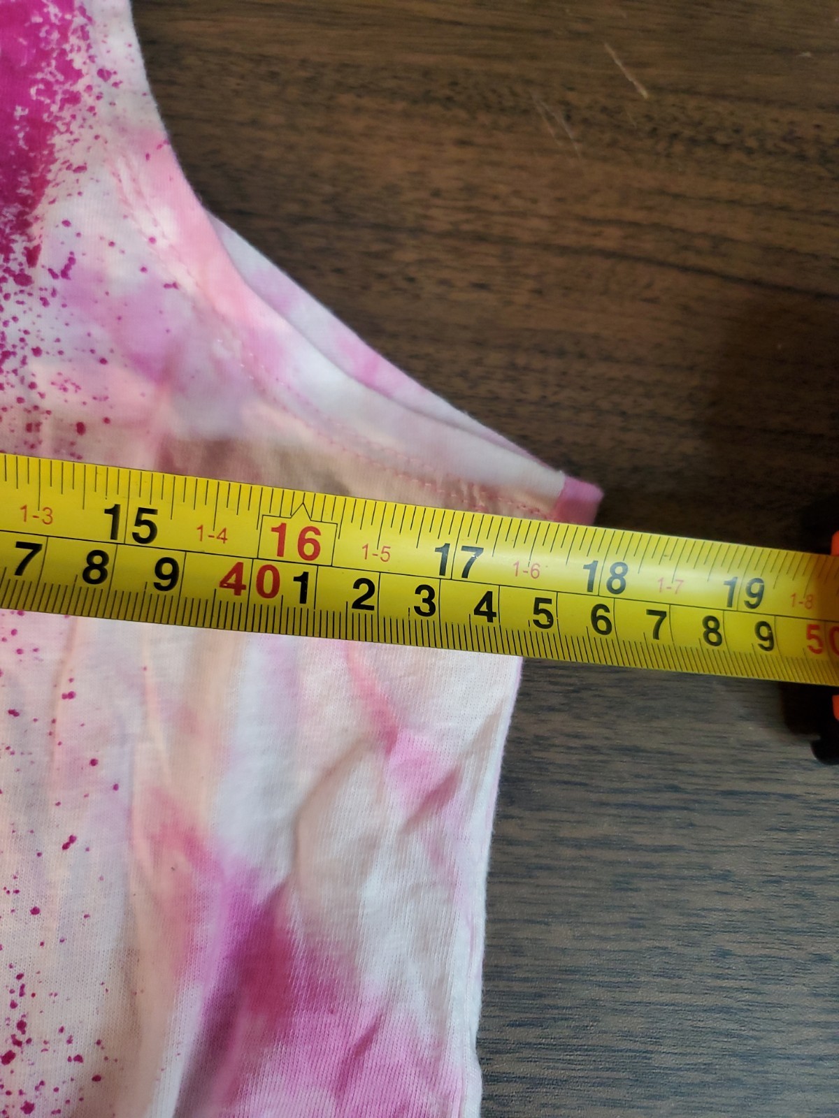 Nickelodeon Spongebob Tank Top Juniors Size Large Pink Tie Dye