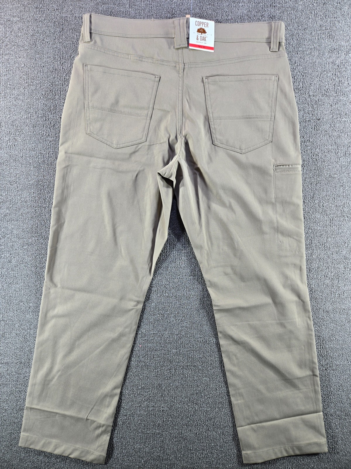 Copper and Oak Pants Men’s 34×30 NWT Stretch Hiking Tan Outdoor