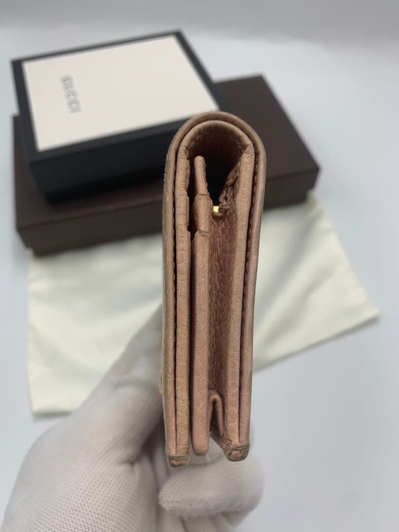 GUCCI mini wallet Marmont bifold GG logo P55