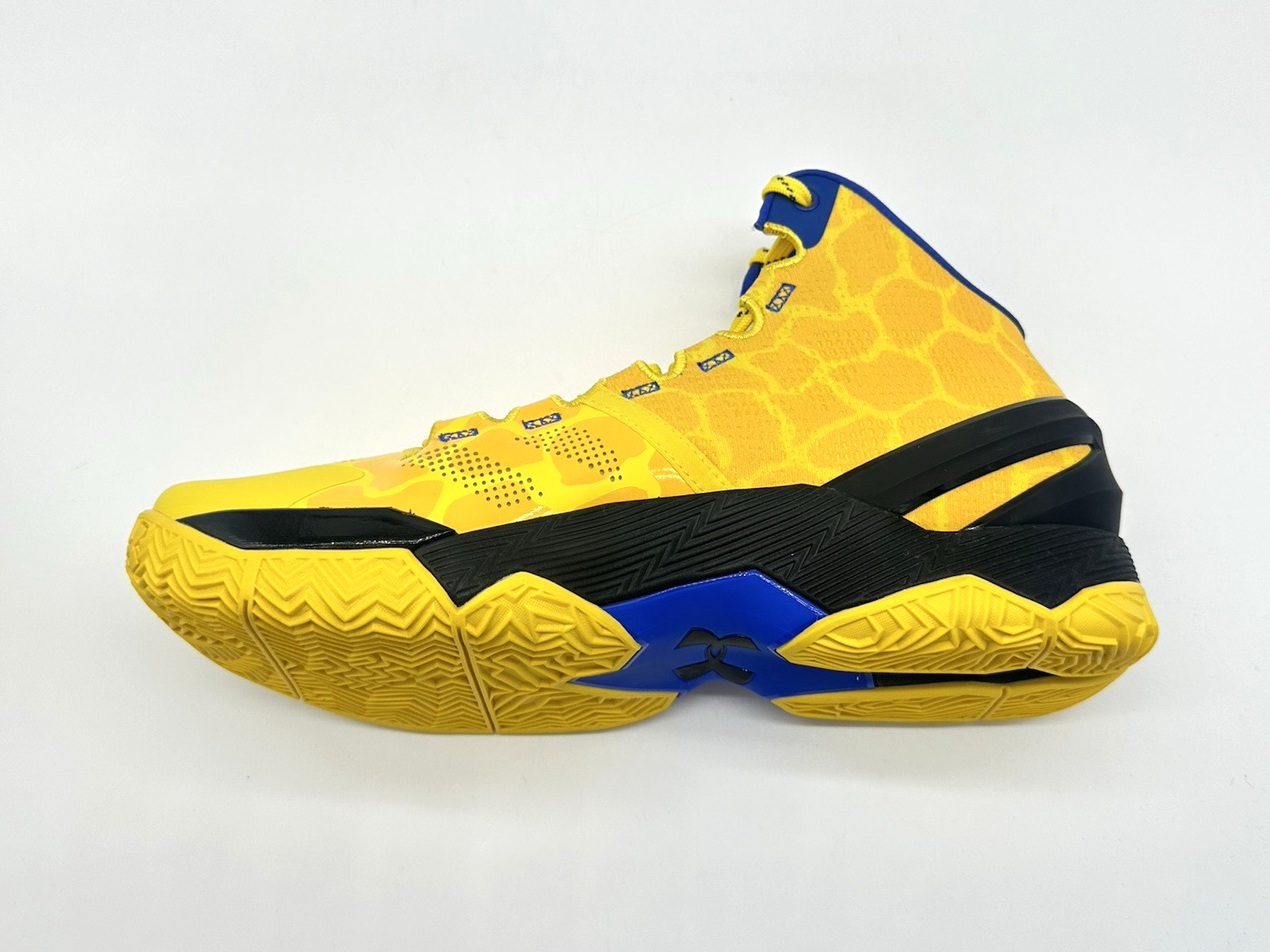 Under Armour Curry 2 Men’s Size 9.5 Double Bang Basketball Shoe Gold 3026281-700