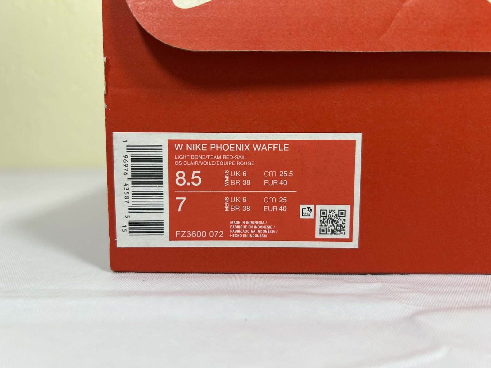 Nike Phoenix Waffle “Light Bone” Women’s Size 8.5 Shoes Sneakers FZ3600-072