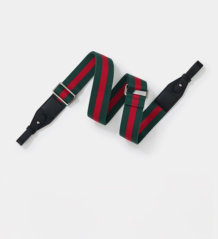 Replacement Striped Purse Strap for Gucci Luxury Designe Shoulder Bag No Logo