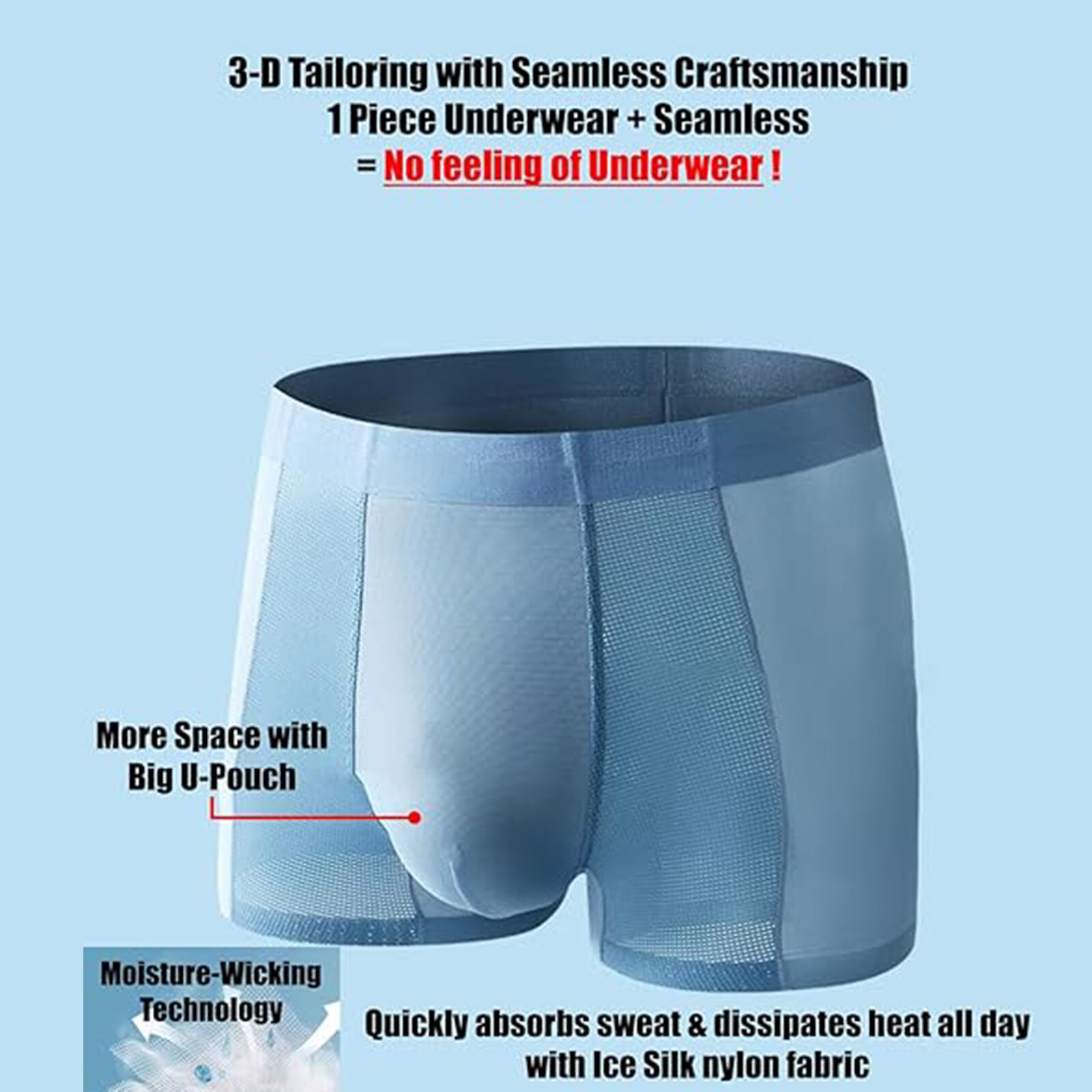 5 Pack Men Underwear Trunks Ball Pouch Bulge Enhancing Micro Modal Boxer Briefs