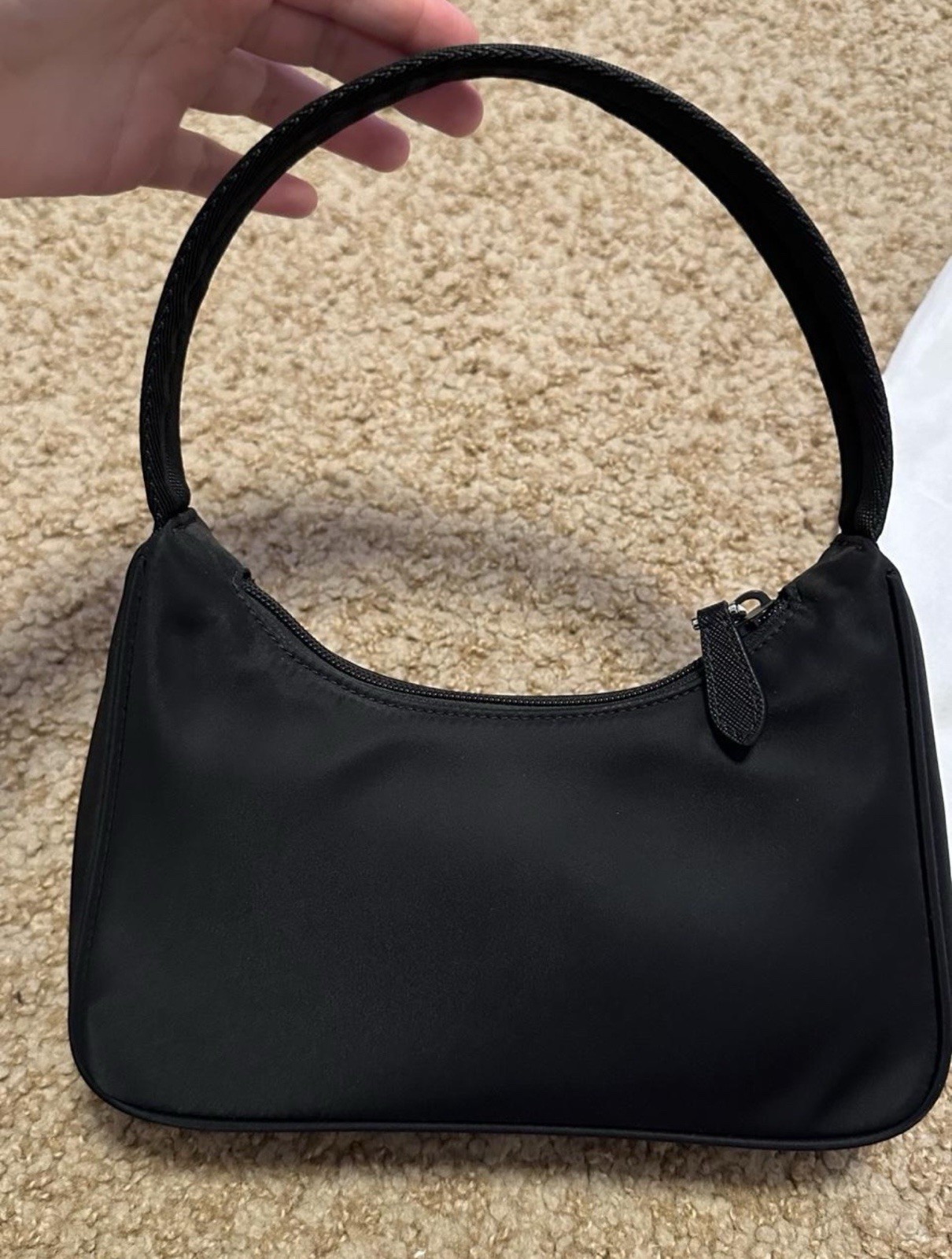Prada Black Nylon Re-Edition 2000 Shoulder Bag