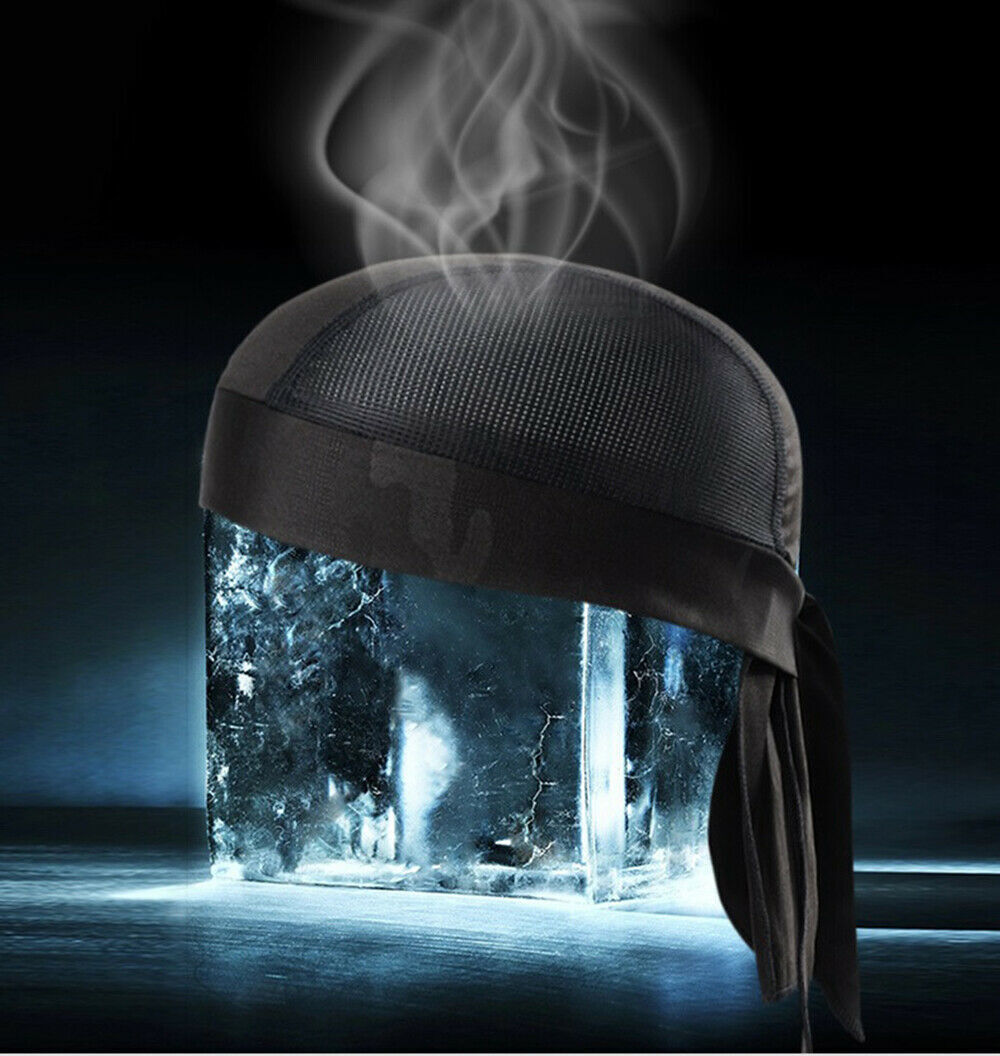 Motorcycle Wrap Biker Du Do Bandana Doo Rag Head Skull Cap Durag Beanie Hat