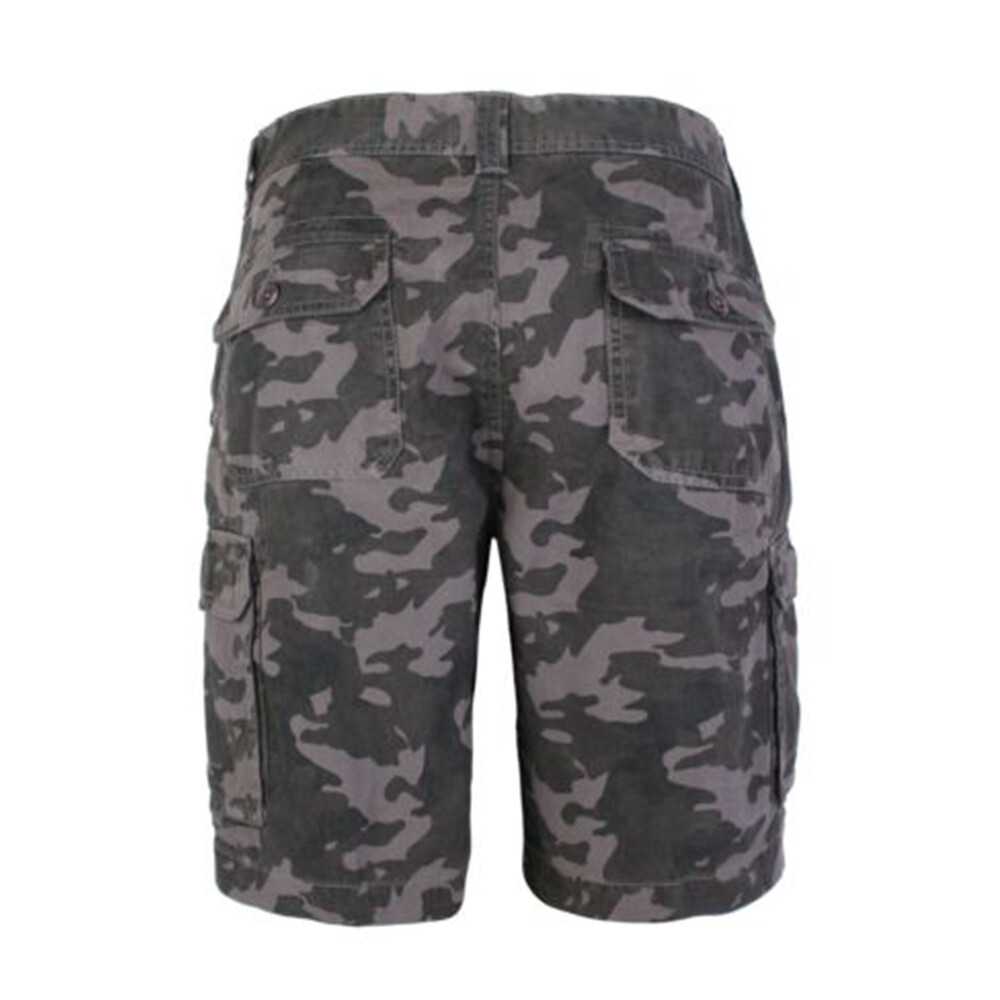 Mens Army Casual Cargo Combat Shorts Cotton Work Chino Camo Half Pant