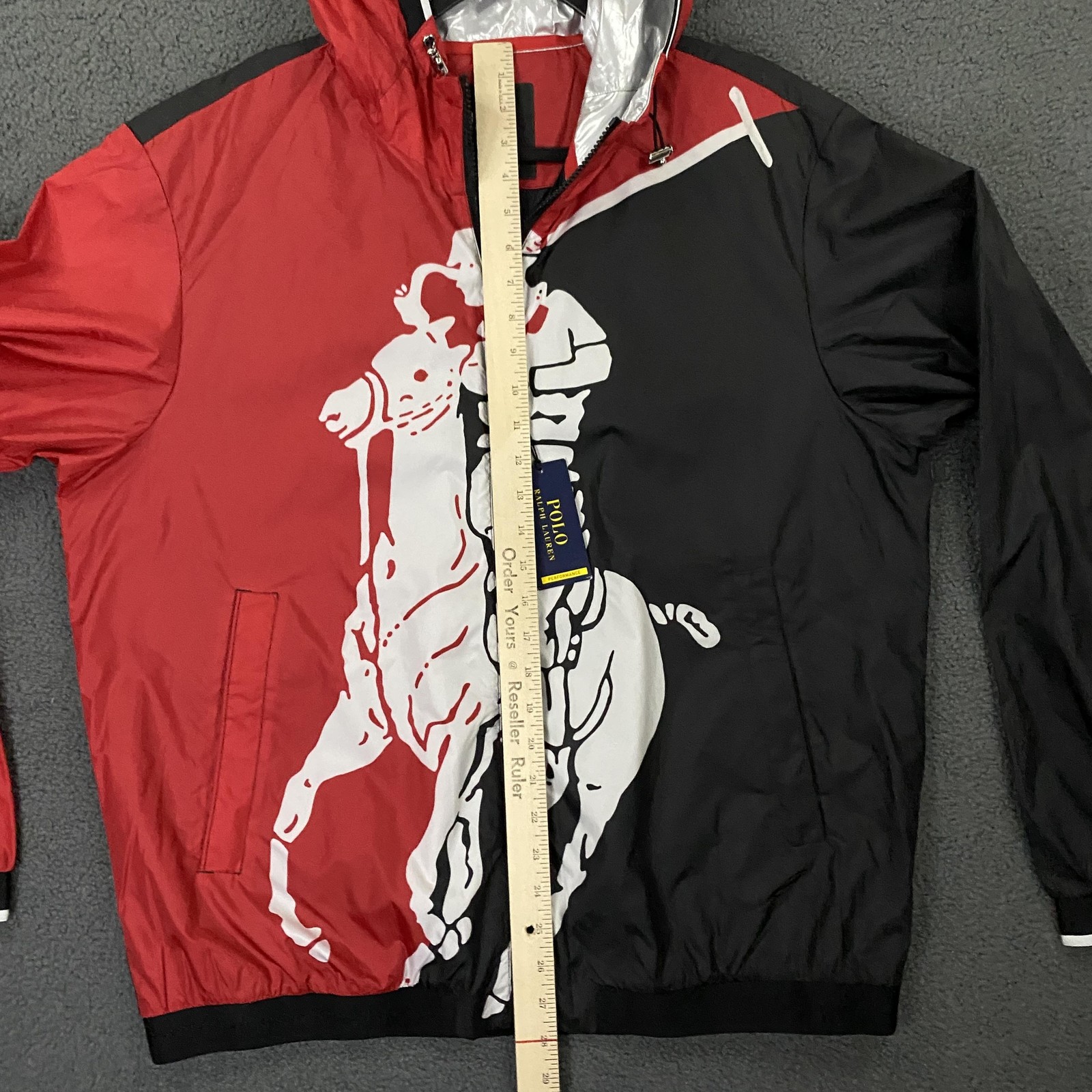 $398 Polo Ralph Lauren Jacket sz Large Colorblock Big Pony 67 P Wing Performance