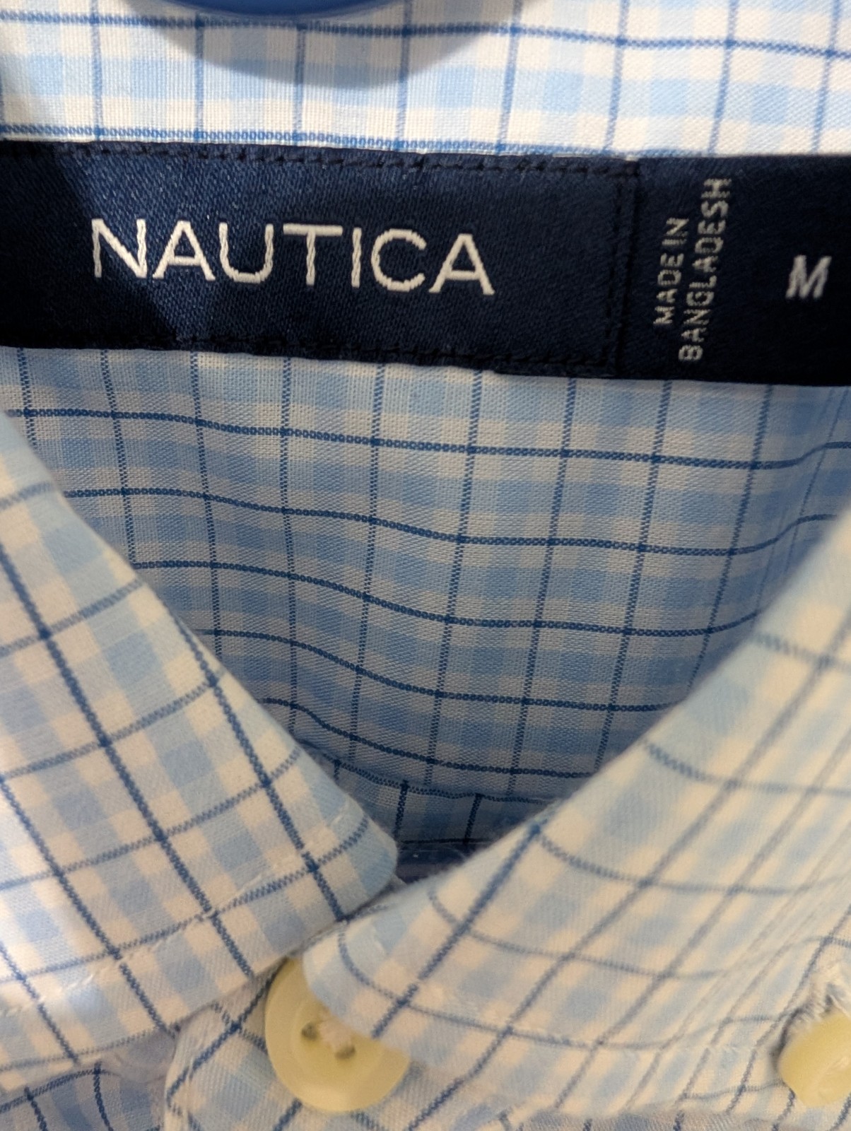 Men’s Nautica Short Sleeve Button Down Shirt Size M Medium