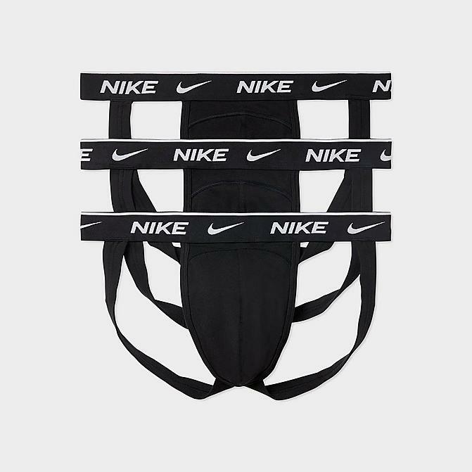 NWT 3 Authentic NEW NIKE DRI FIT BLACK JOCKSTRAP JOCK STRAP 3 pack S M L XL 2xl
