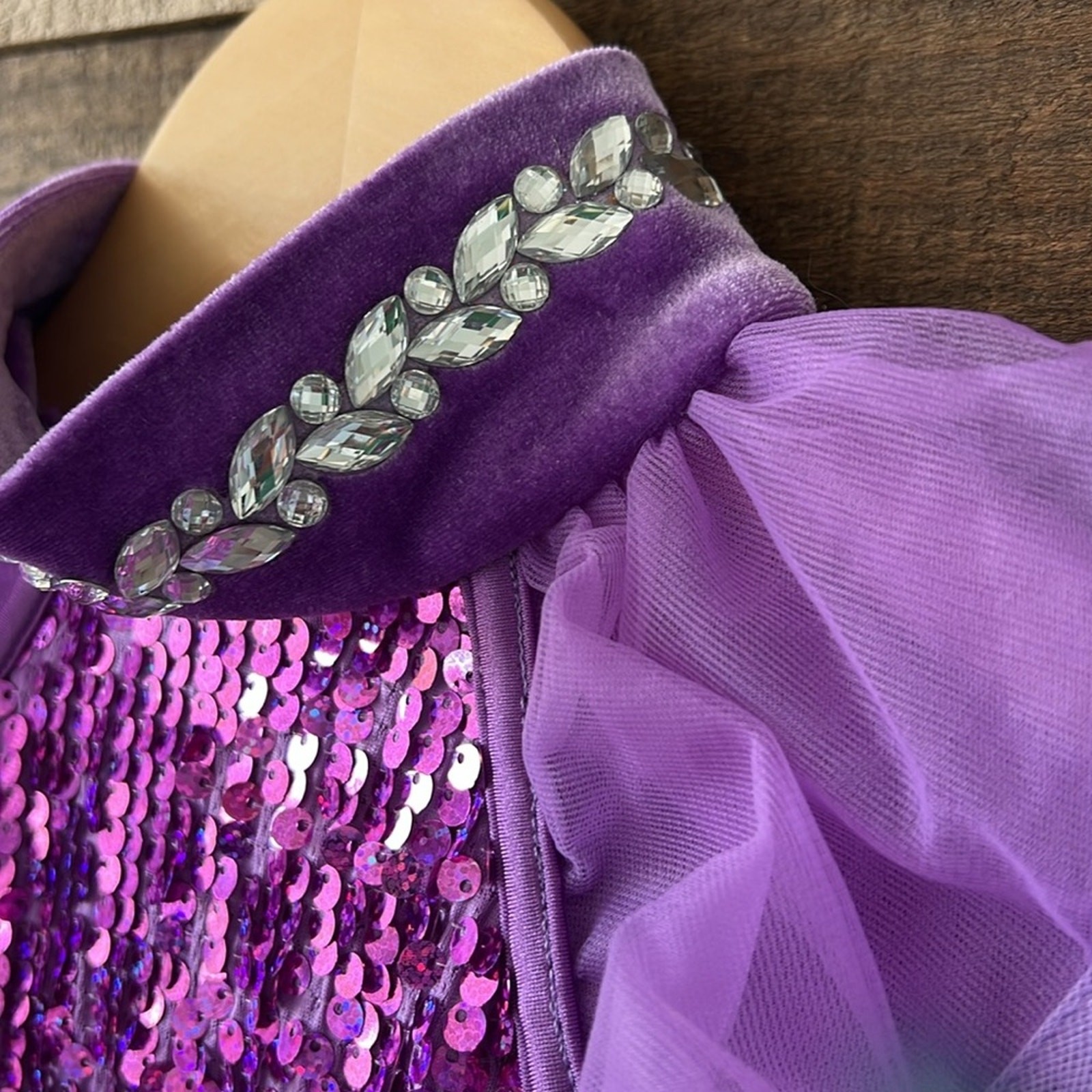 NWOT Weissman Women’s Celebrity Biketard Dance Costume in Purple