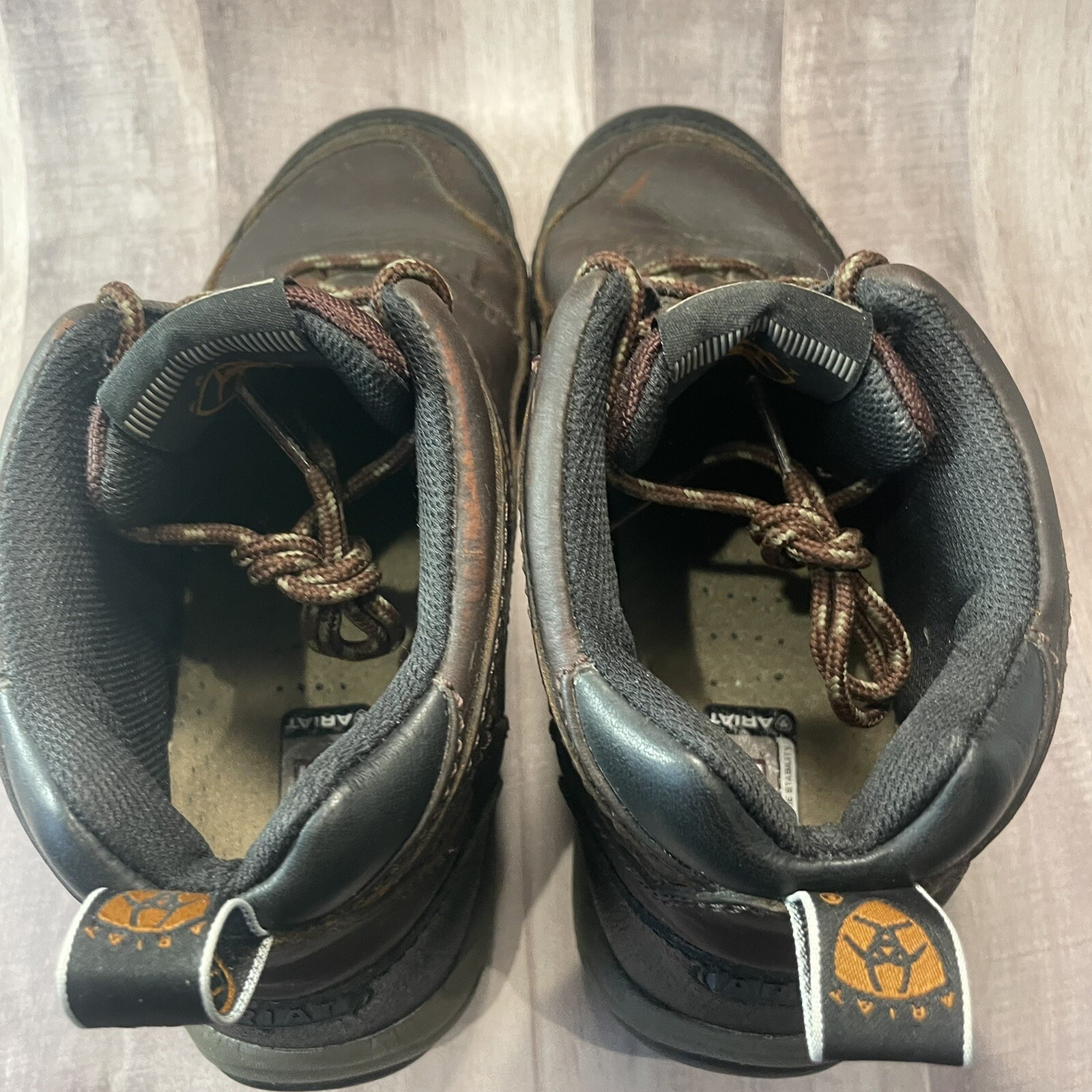 ARIAT Terrain Hiking Boots 10004138 Leather Upper ATS Insole Women’s 8.5 B Brown
