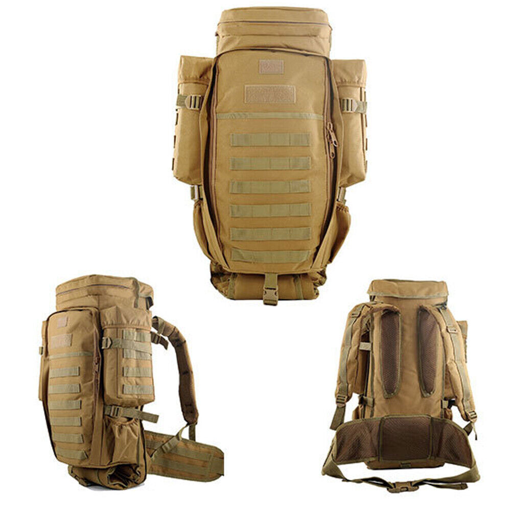75L Large Camping Backpacks Tactical Rifle Bag Army Molle Bag Daypacks Rucksack
