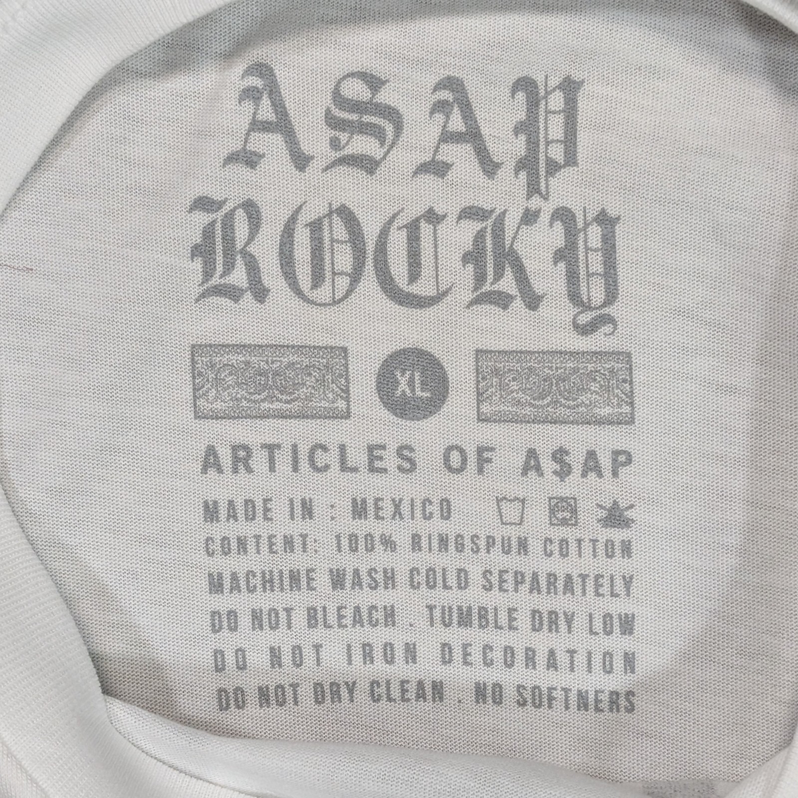 New A$AP Rocky Official Pussy Money Weed Size X Large Rap Tee 22×31 Rare