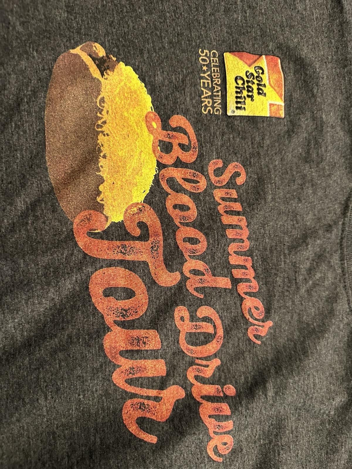 Gold Star Chili T-shirt 2015 Summer Blood Drive