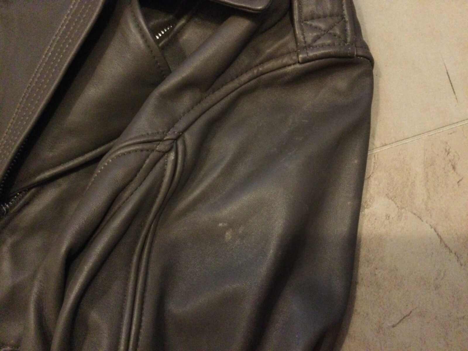 Nwt $450 Michael Kors Genuine Leather Rock Gray Moto Motorcycle Jacket XL Defect