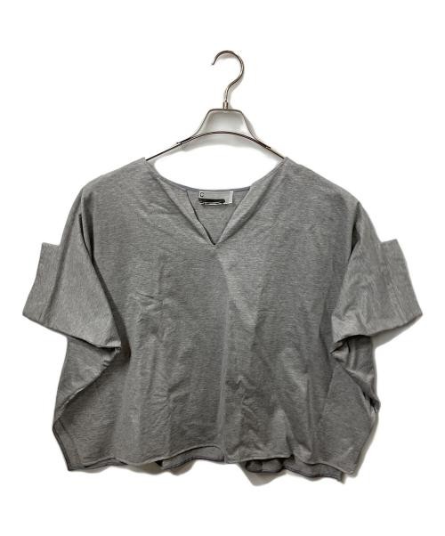 CHAOS Women’s Gray Short Sleeve Cotton T-Shirt Free Size Top