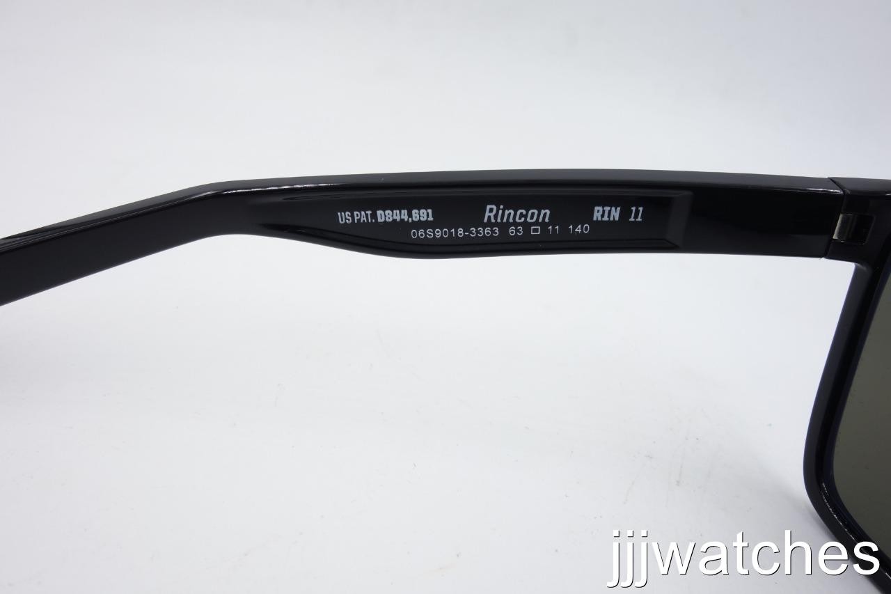 Costa Del Mar Rincon Shiny Black Blue Mirror 580G Sunglasses 06S9018 90183363