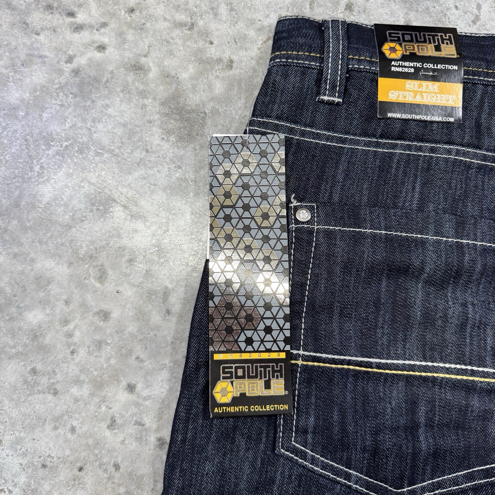 Southpole Jeans mens 36 x 34 y2k baggy hip hop deadstock Indigo skater NWT 90s