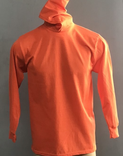 MEN HOODED T SHIRT LIGHT WEIGHT OUT DOOR WORK HOODIE LONG SLEEVE ACTIVE T-SHIRT