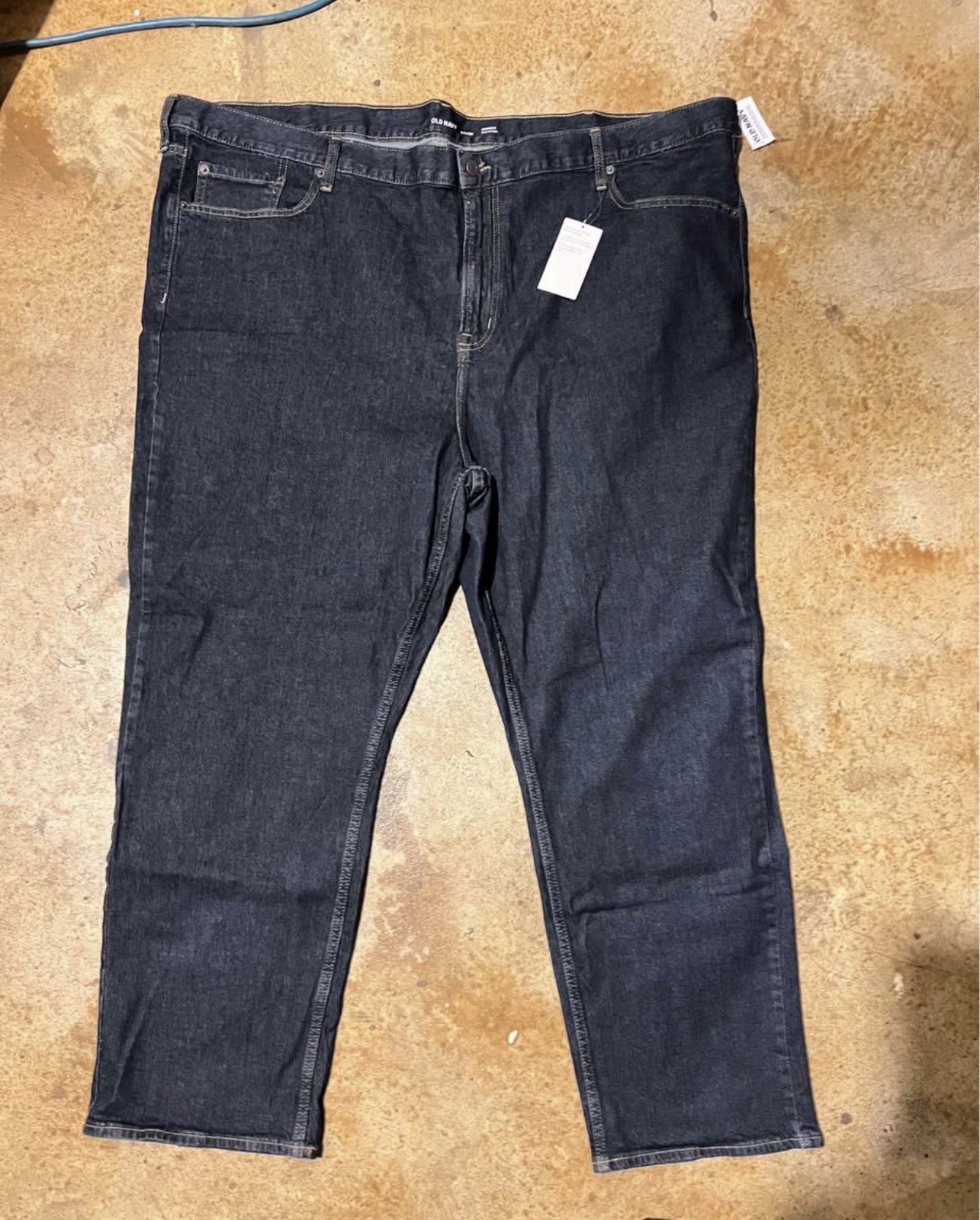 Old Navy Men’s Dark Blue Jeans Skinny, Dark Wash Denim, 54×30