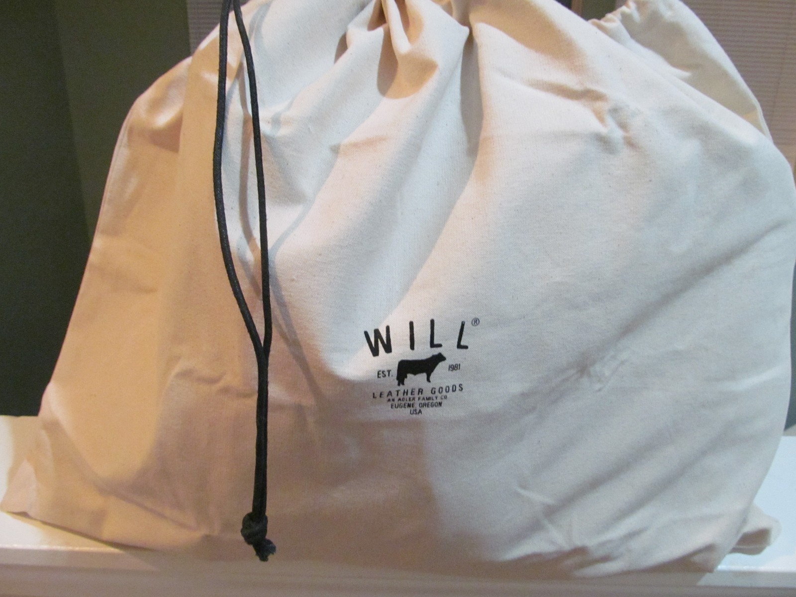 Will Leather Goods Eugene, OR Denim/Tan Leather & Canvas 15″ Laptop Backpack-NWT