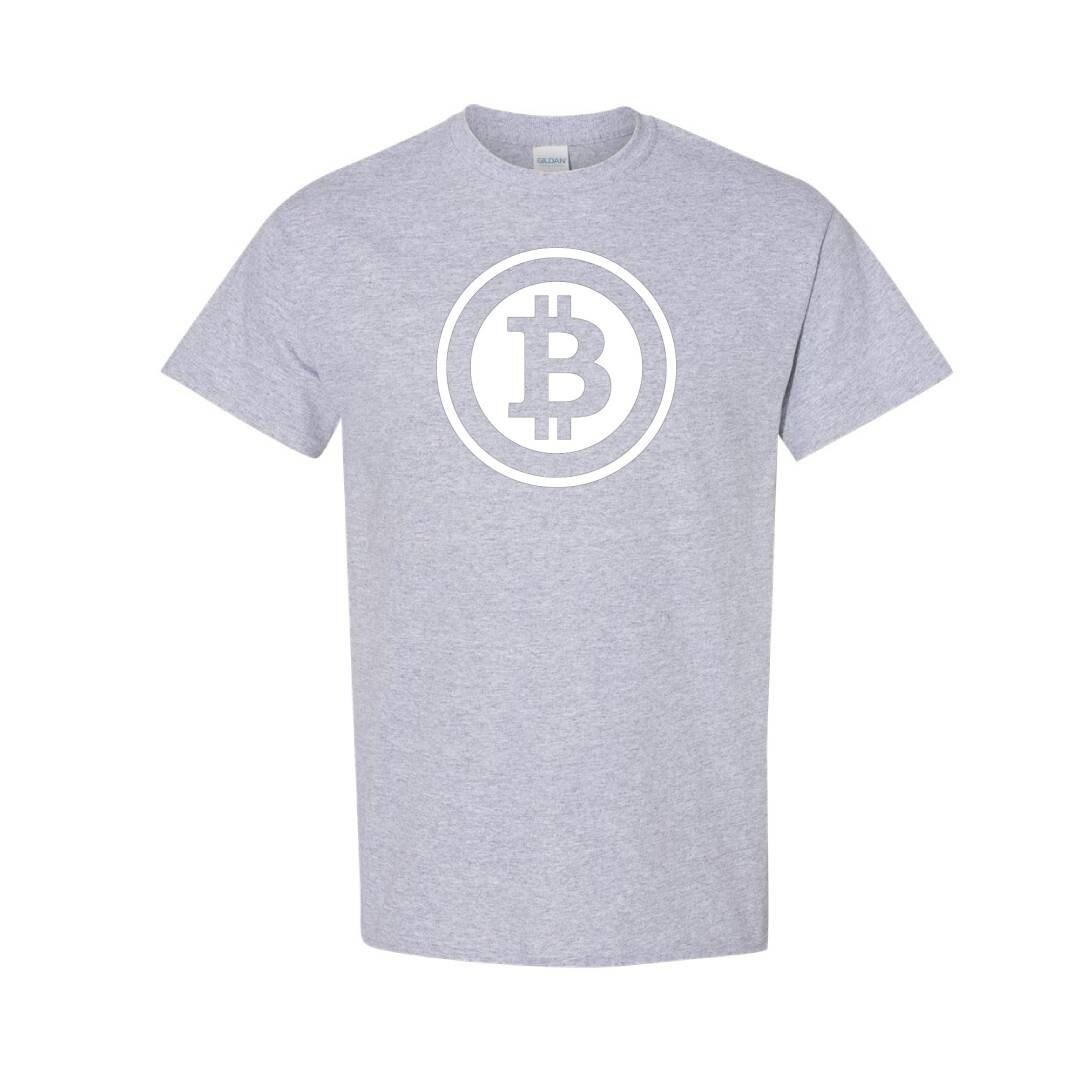 Bitcoin Logo Crypto Symbol Tshirt Cryptocurrency Tee Print DTF T-Shirt S/5XL