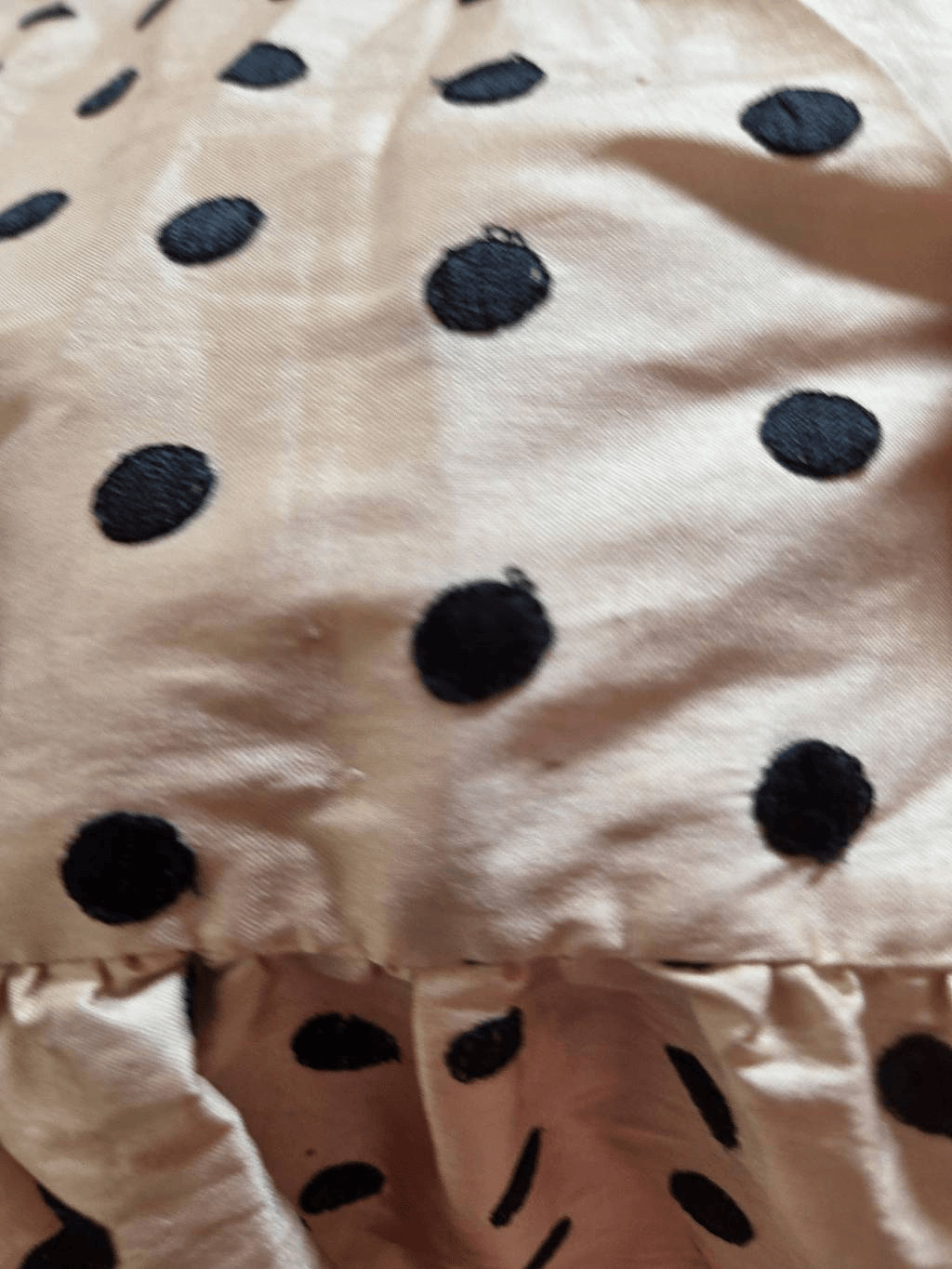 BATSHEVA Claudette Ruffled Polka-Dot Silk Dress sz 2