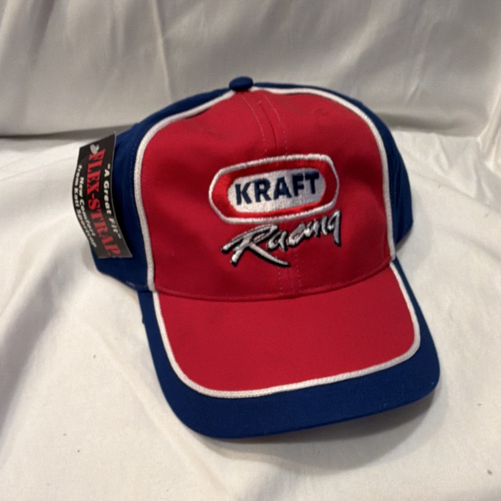 Kraft Racing NHRA Adjustable Baseball Cap Red Blue White Adults Hat Kati