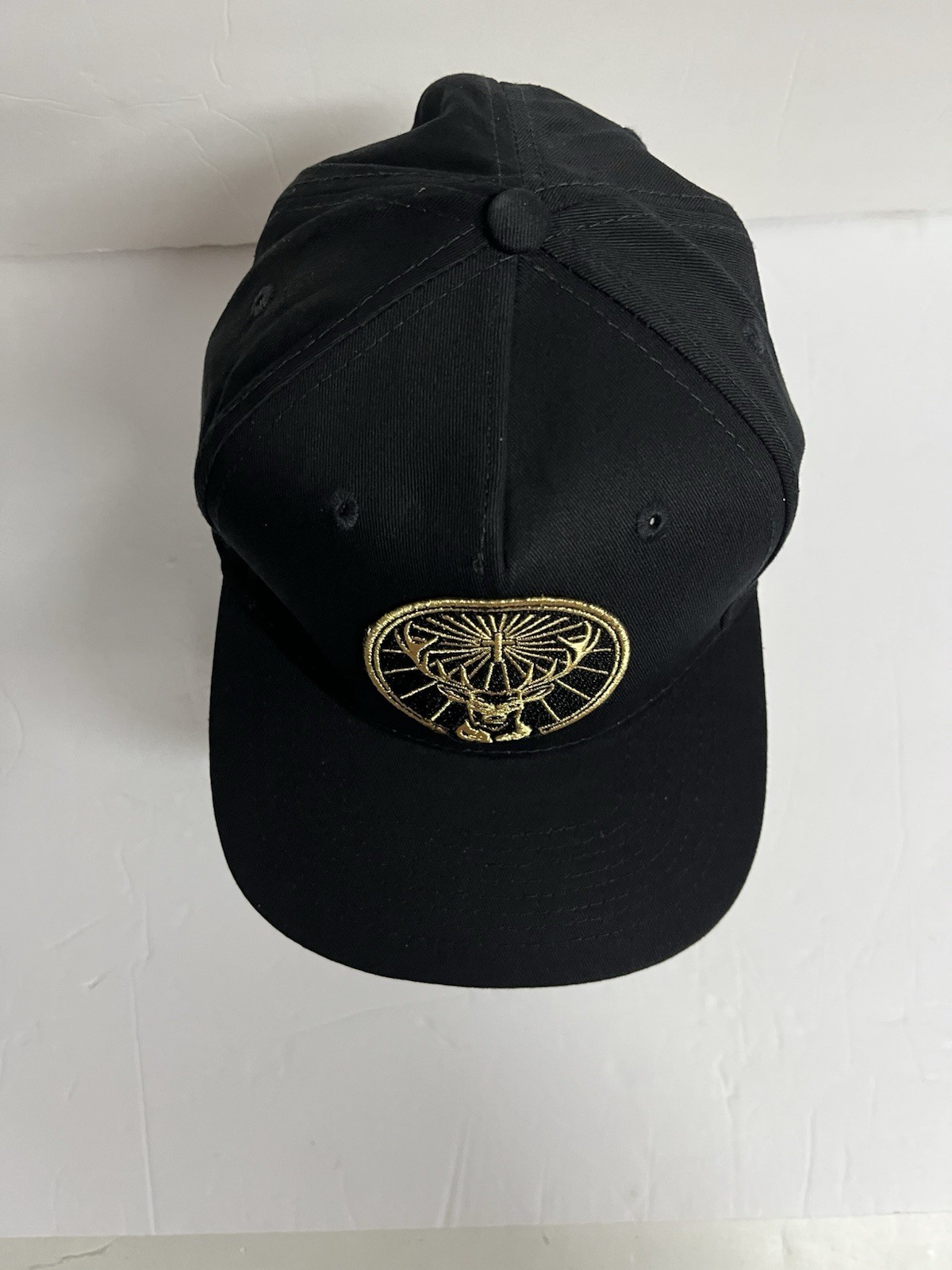 Jagermeister Trucker Hat Cap Snapback Black Gold Deer Logo BRAND NEW